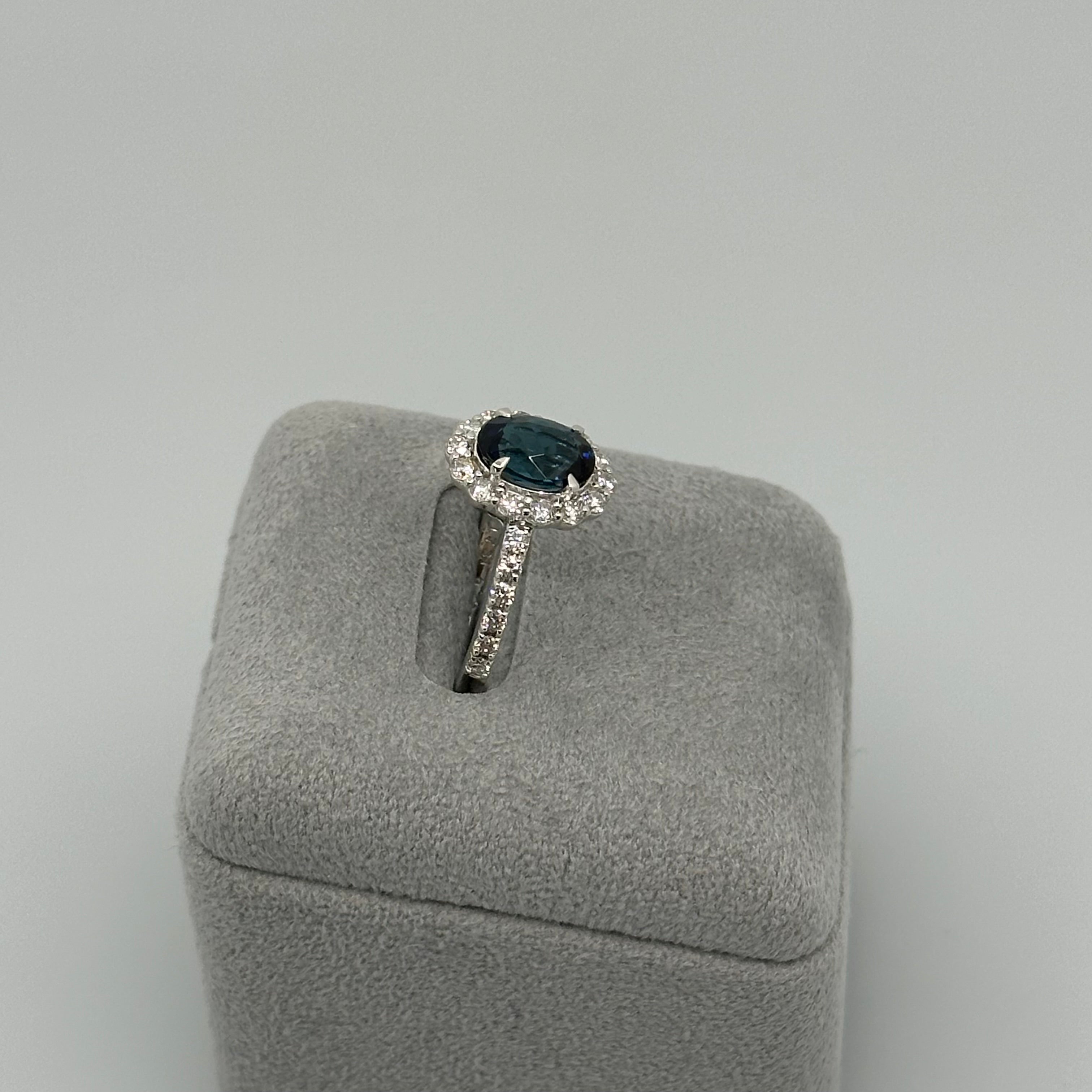 187［一点物］リング インディゴライトトルマリン 1.7ct前後 OV PT