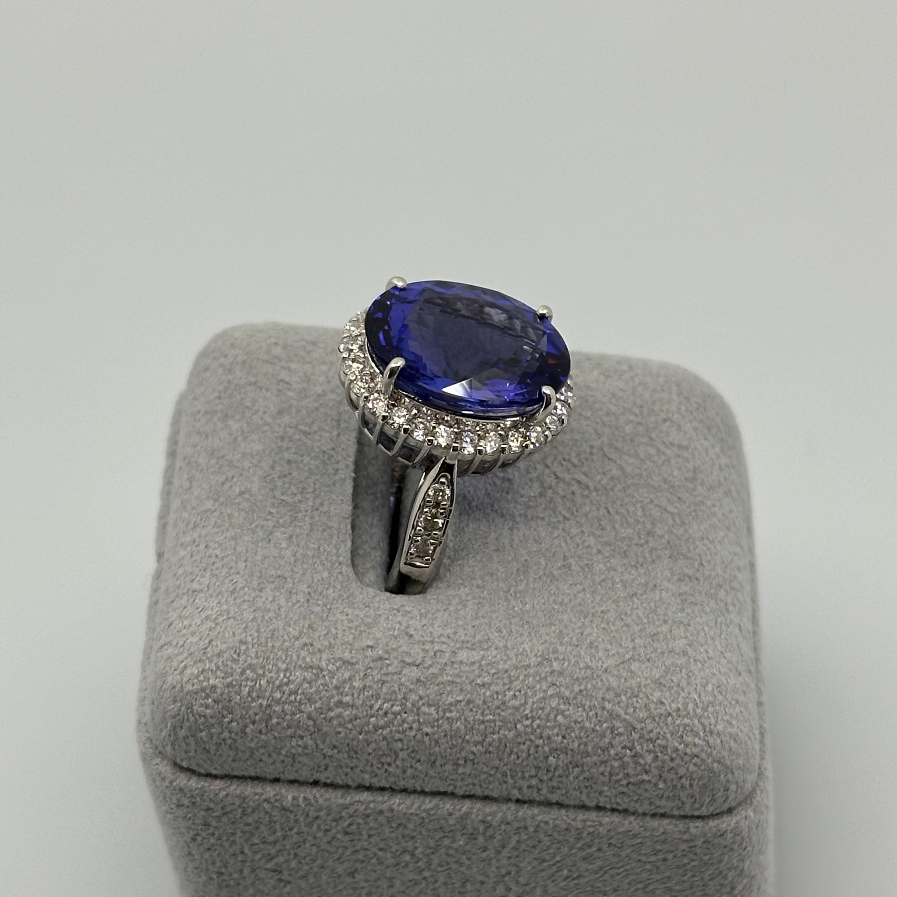 ［一点物/ローラ］リング タンザナイト 11.5ct OV PT