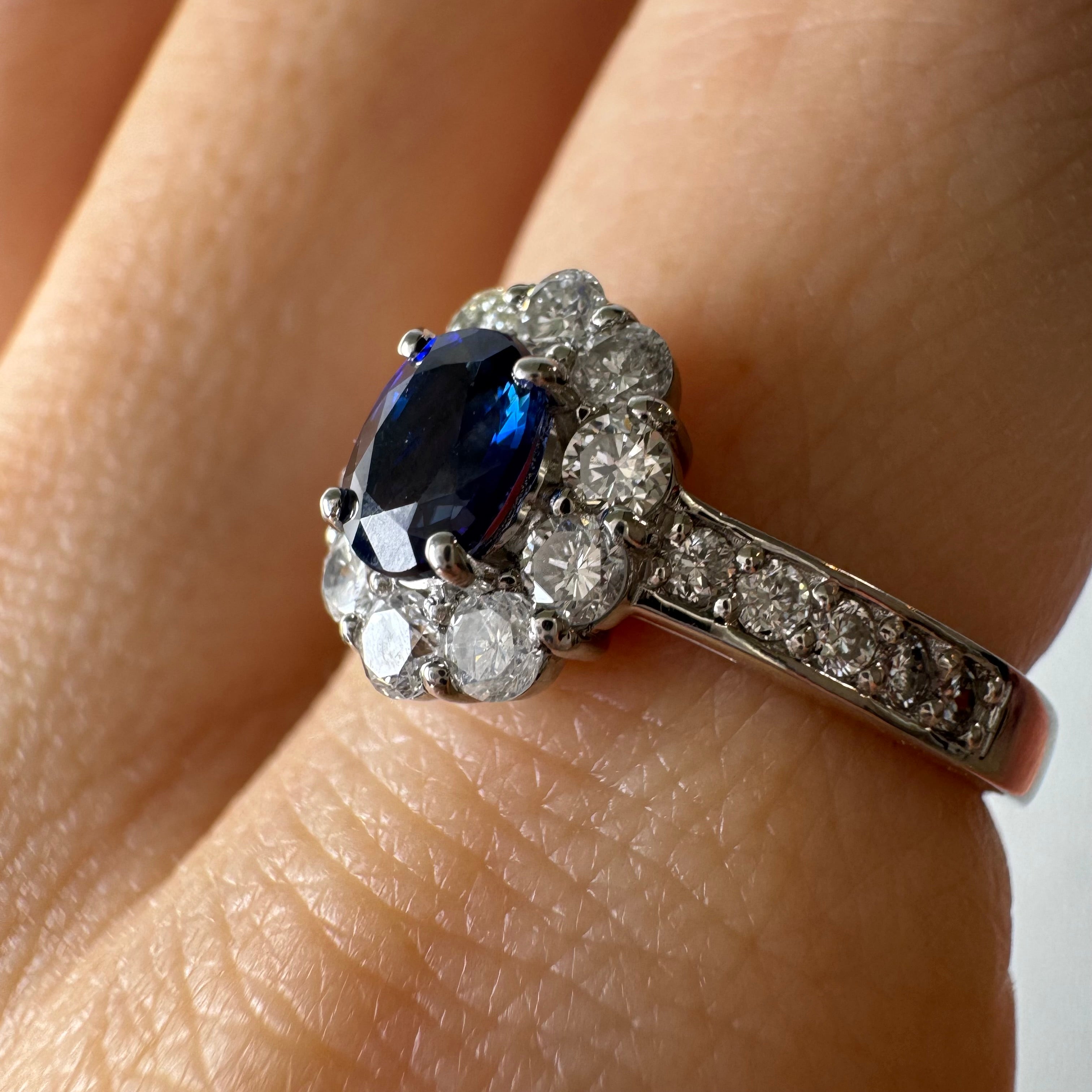 105［一点物］リング ロイヤルブルーサファイア 0.6ct前後 OV PT