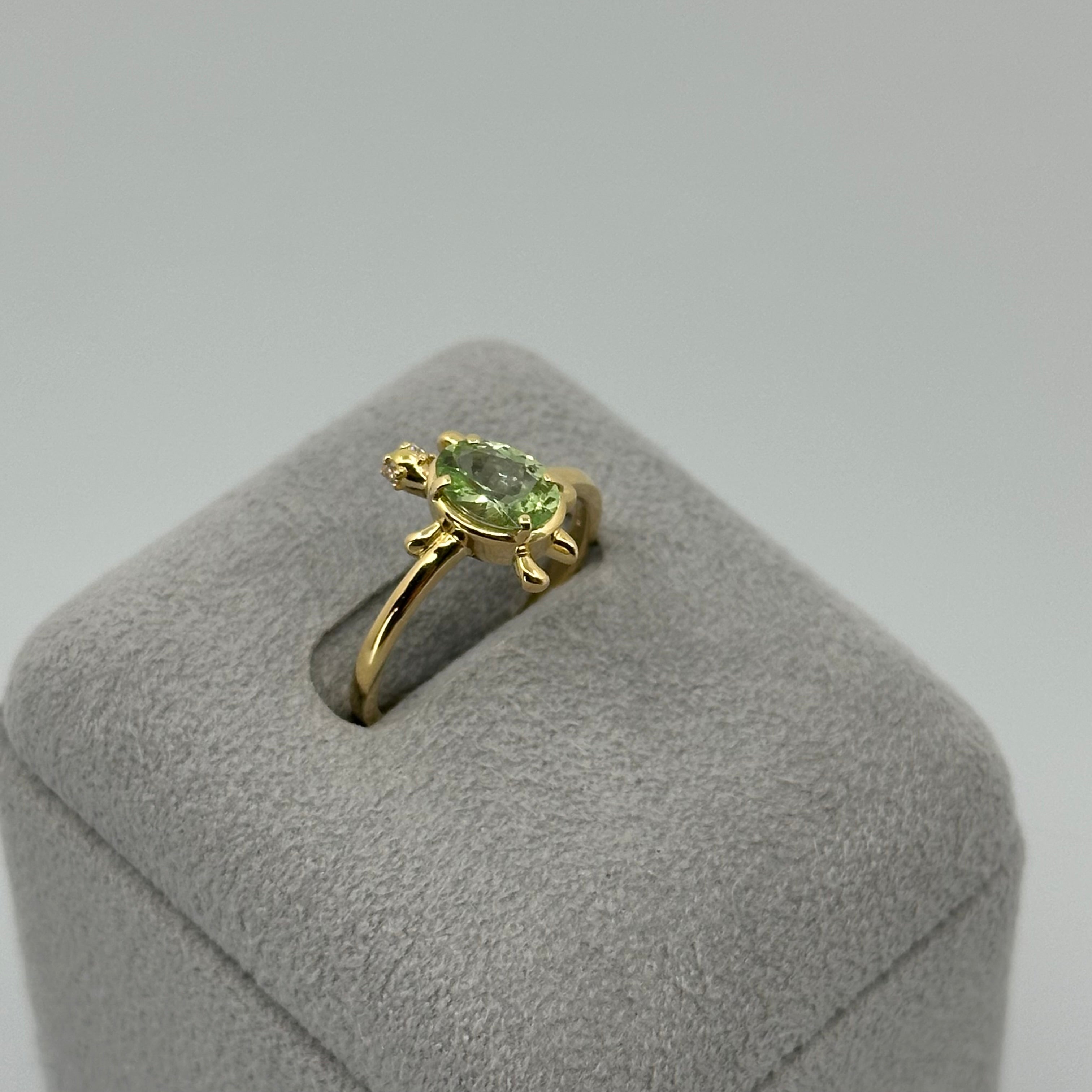 ［新作/KAME］リング ミントガーネット