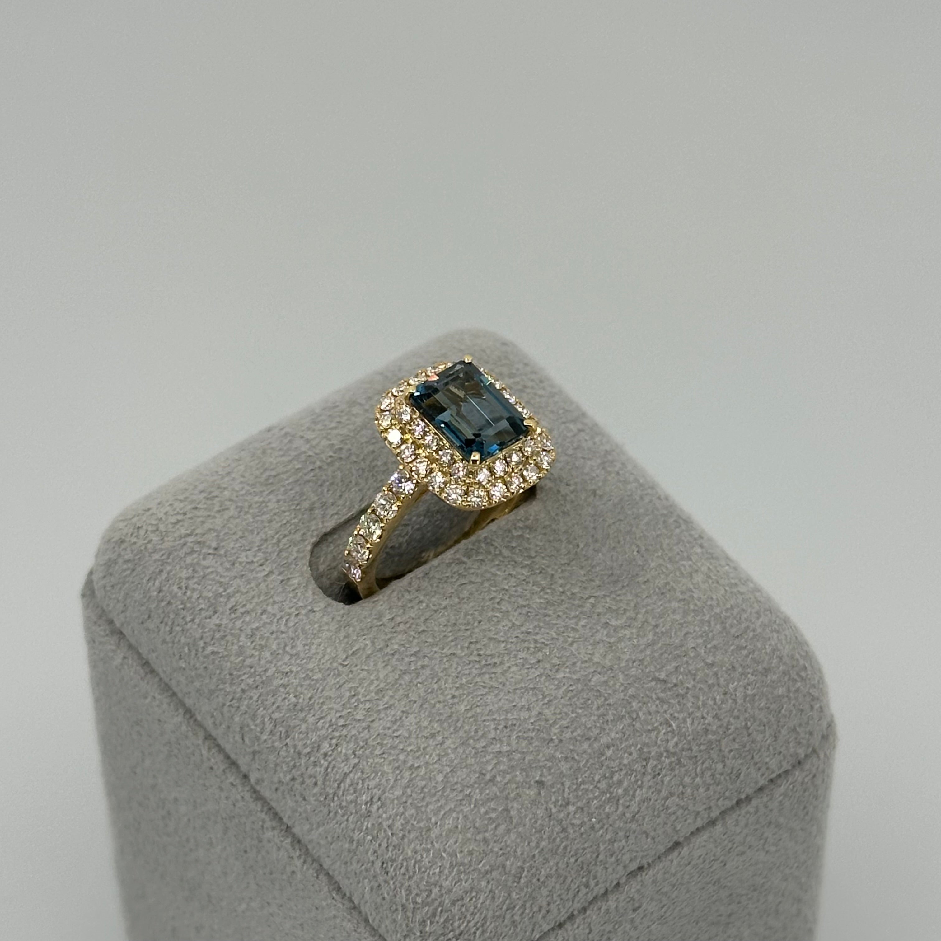 [ヴォワール] リング　ロンドンブルートパーズ/アクアマリン/クンツァイト