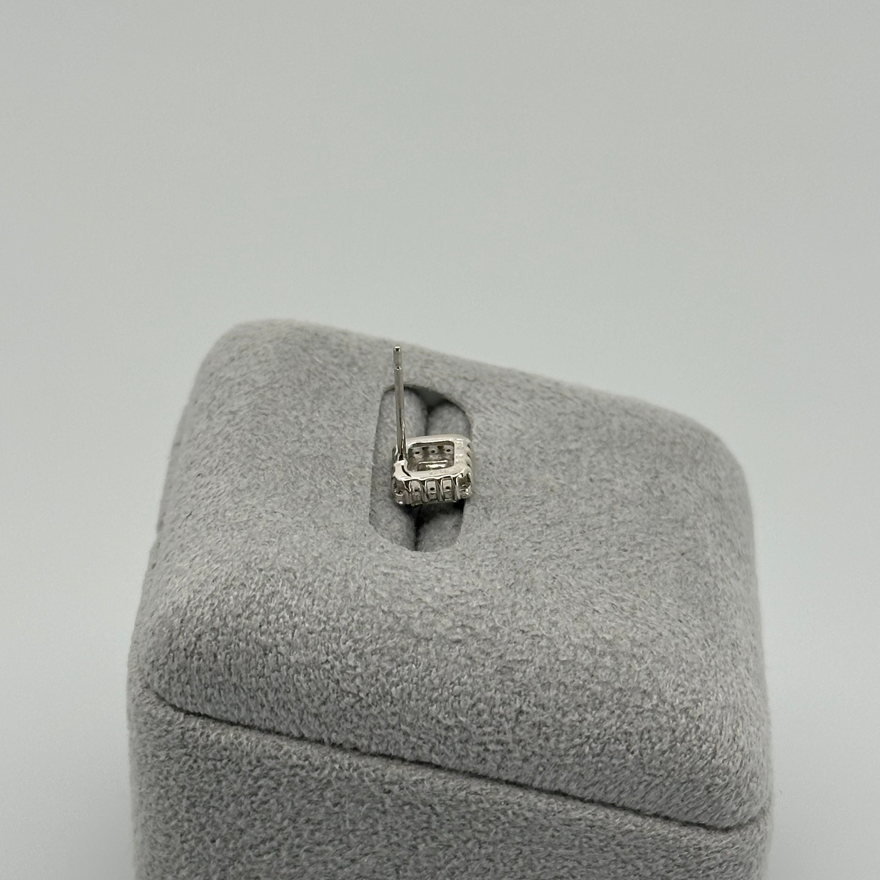 301［一点物］ピアス ダイヤ 0.2ct×2 BG PT
