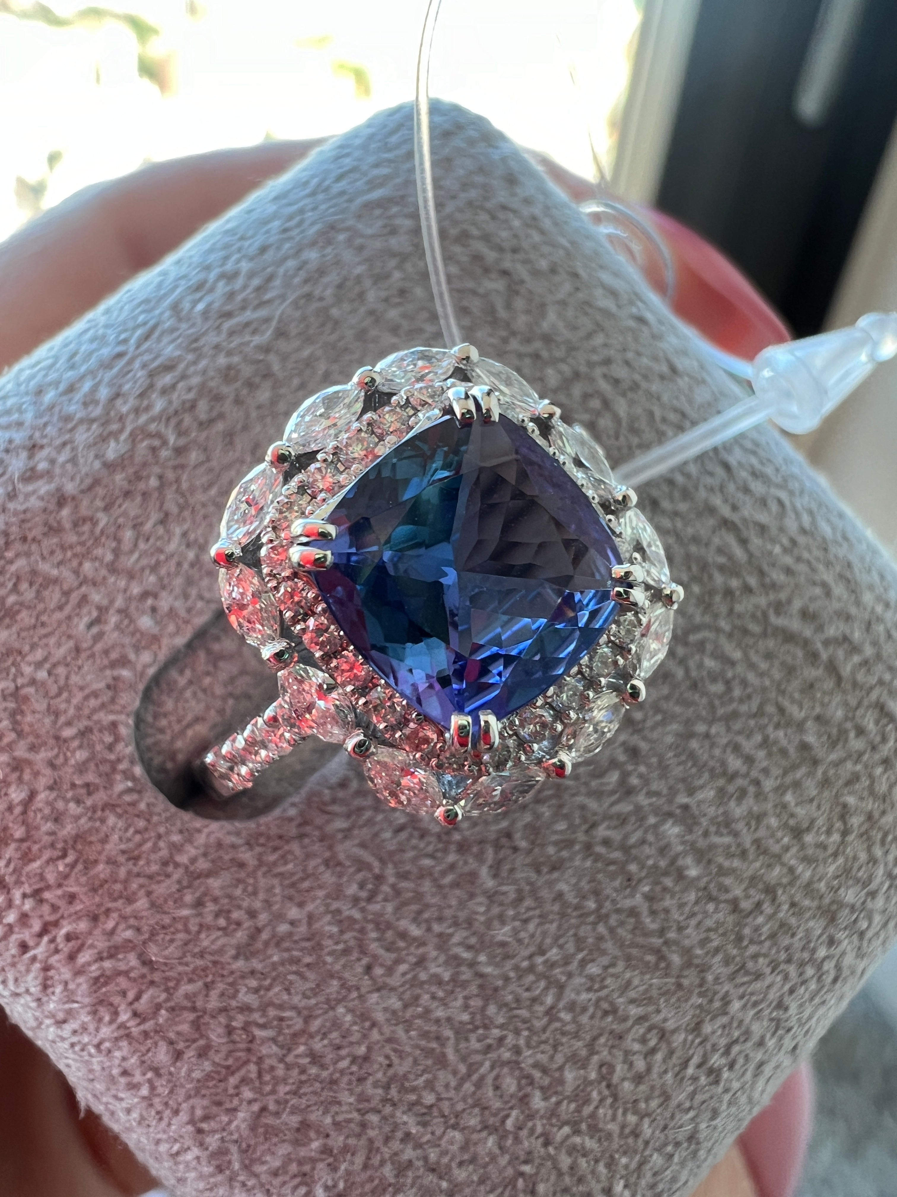 ［マドンナリリー］ピアス ライトアメジスト/グリーンアメジスト/タンザナイト