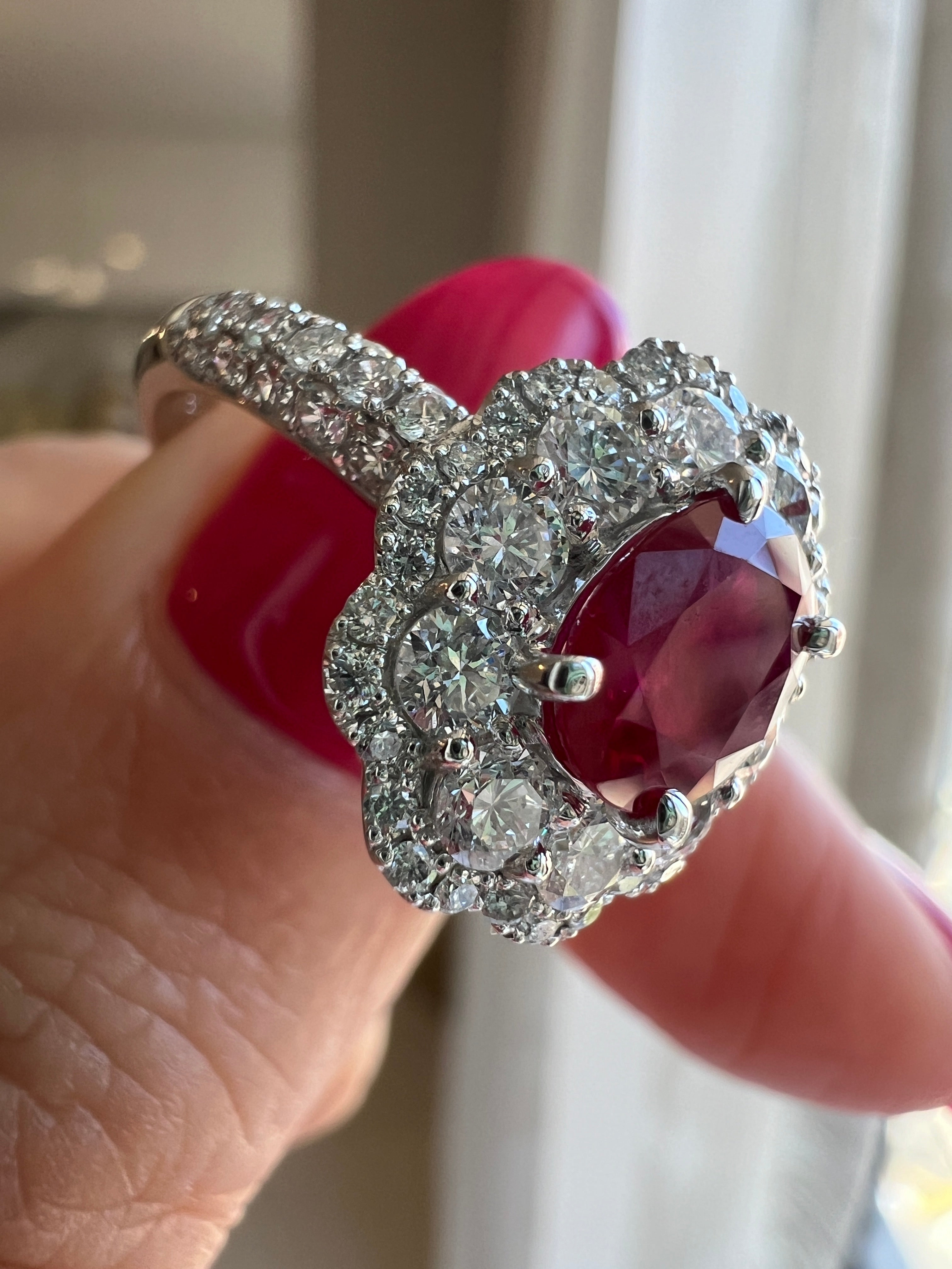 ルビーの水遊び