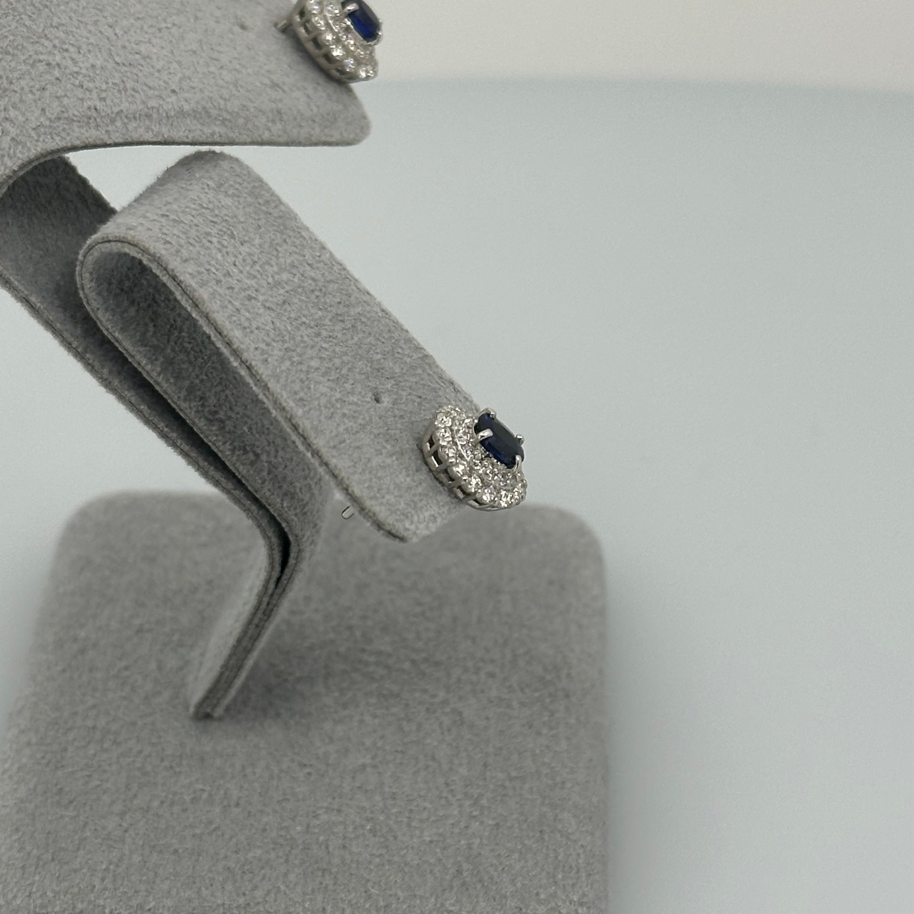 ［一点物］ピアス ロイヤルブルーサファイア 0.4ct前後 OV PT