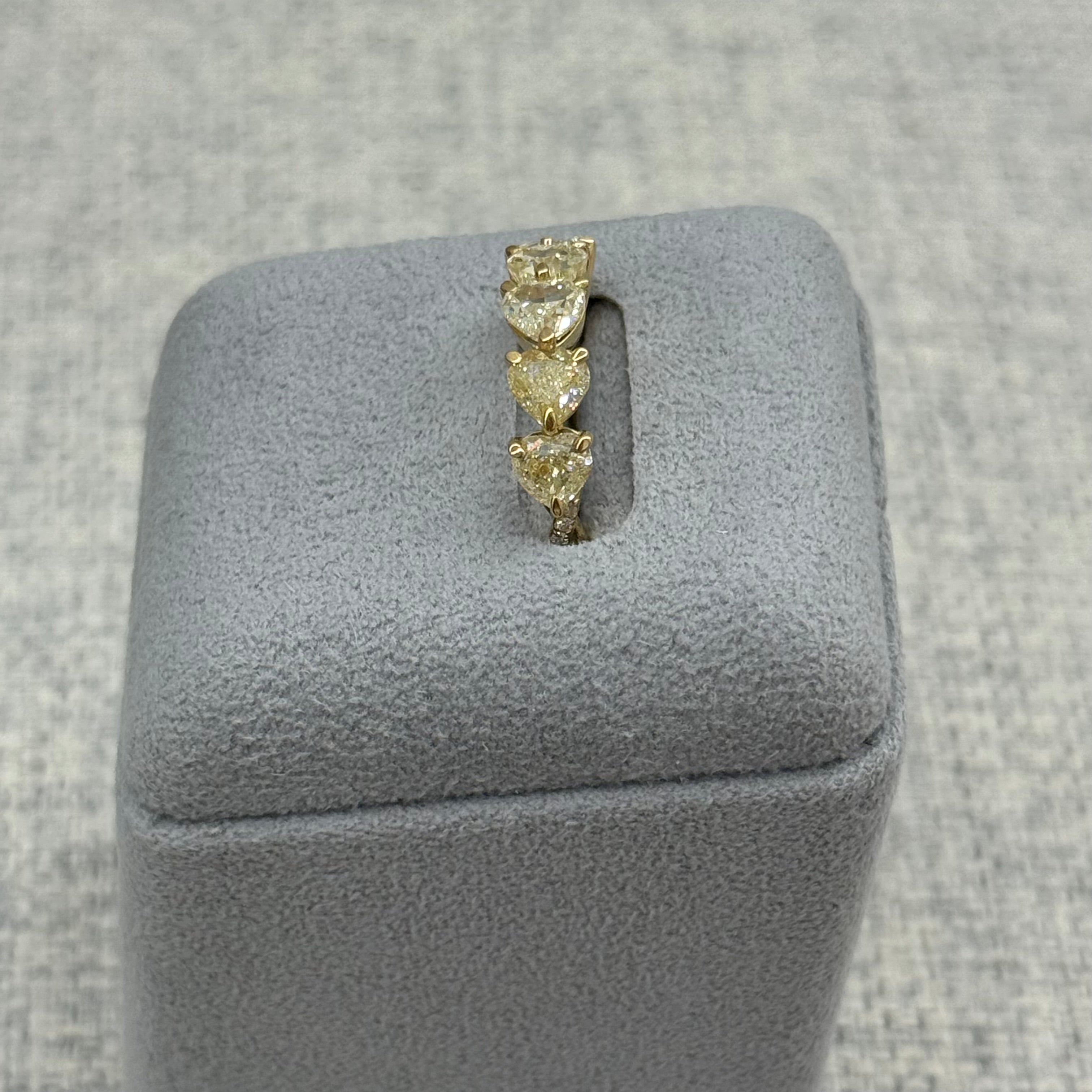 ［アメリインフィニティ］リング ダイヤ 1pc0.5ct×5pc HS YG