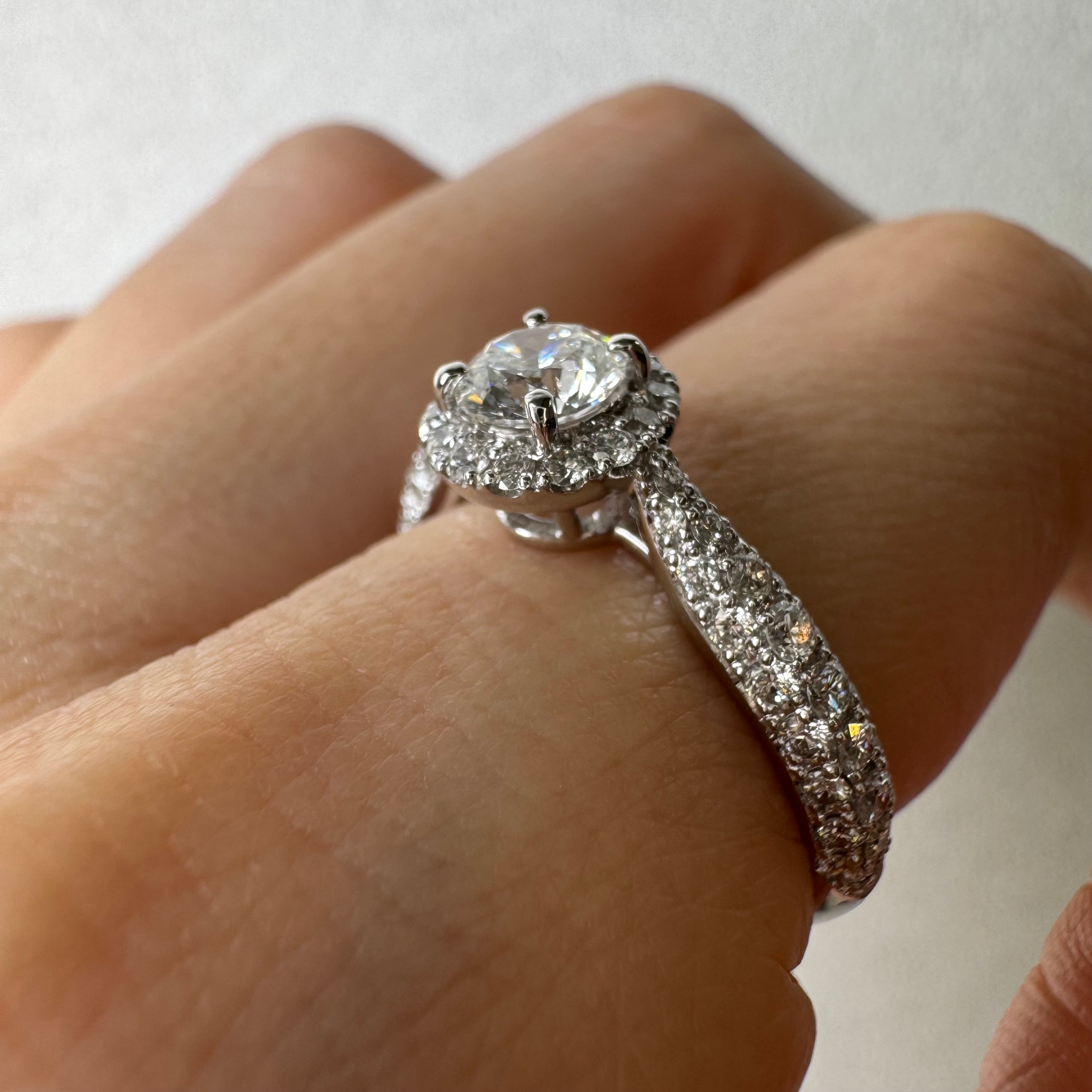 3［一点物/パリの小路］リング ダイヤ0.5ct前後 RO K18YG/PT