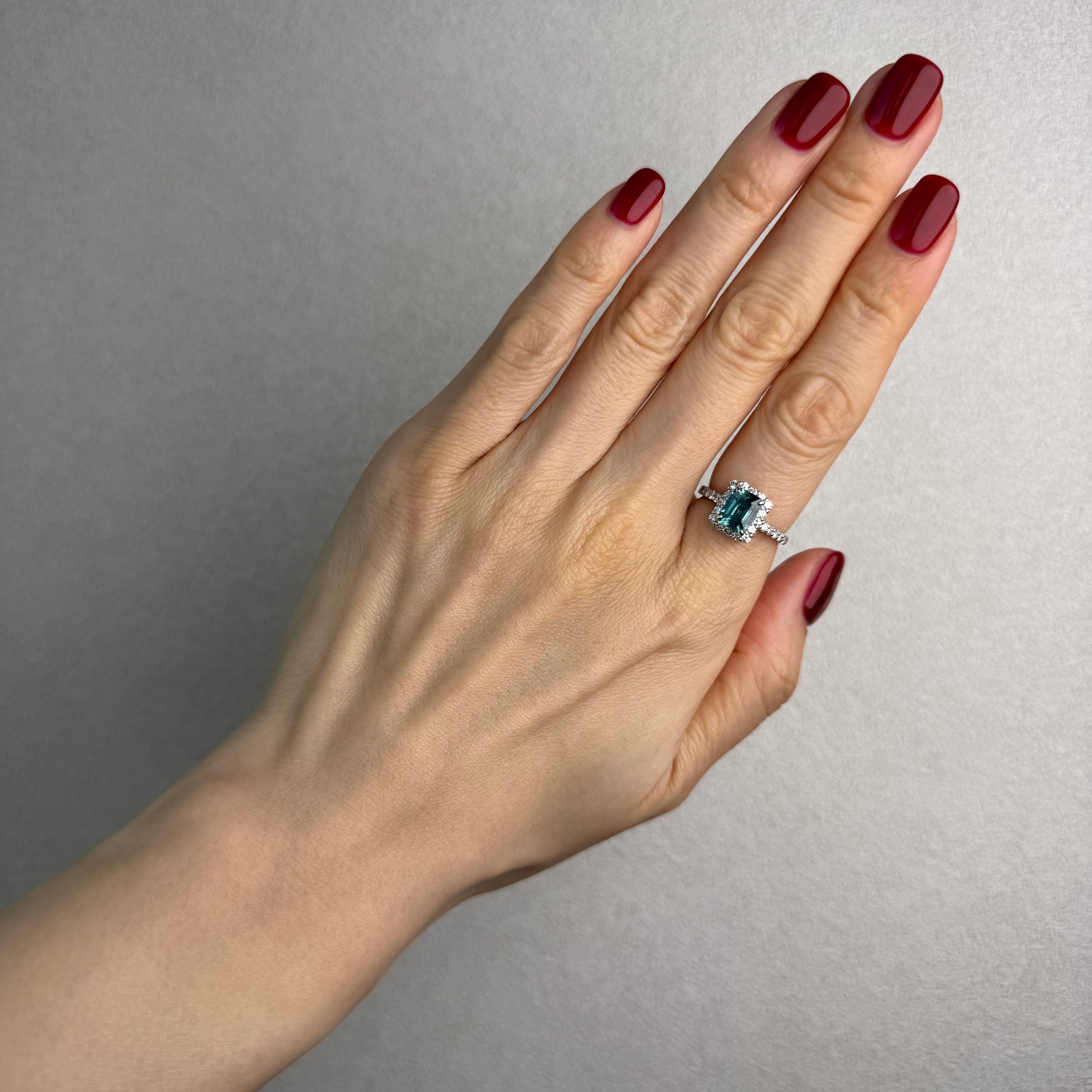 165［一点物］リング ジルコン 2.1ct前後 SQ PT