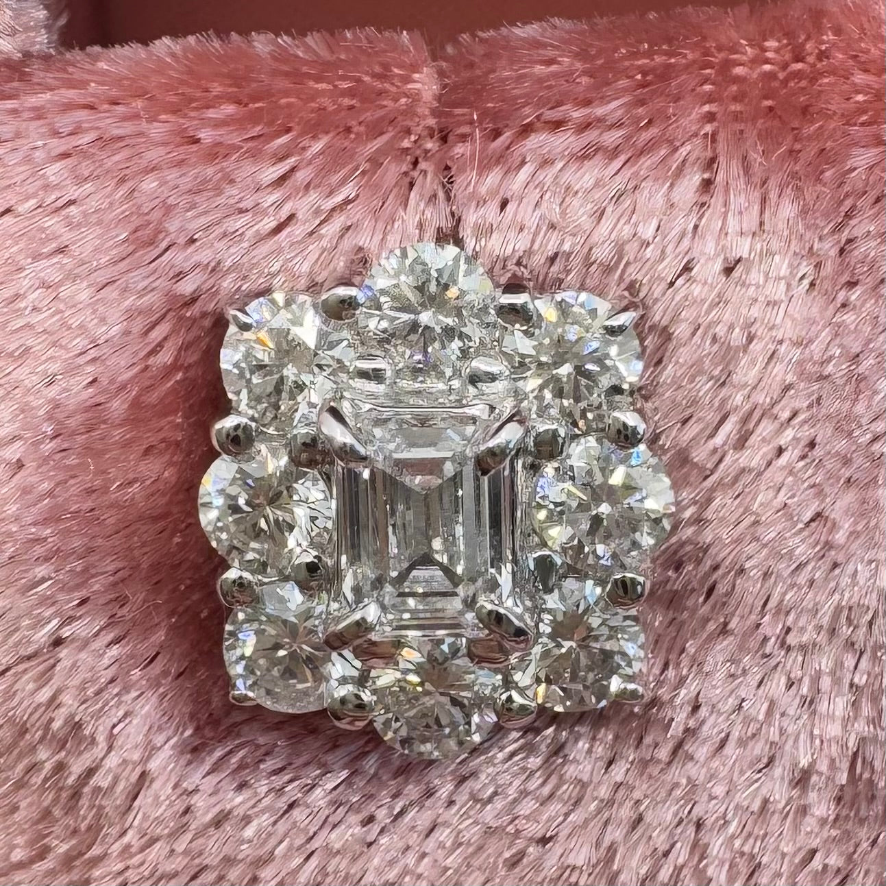 6［即納/一点物］ピアス ダイヤ 0.3ct BG PT