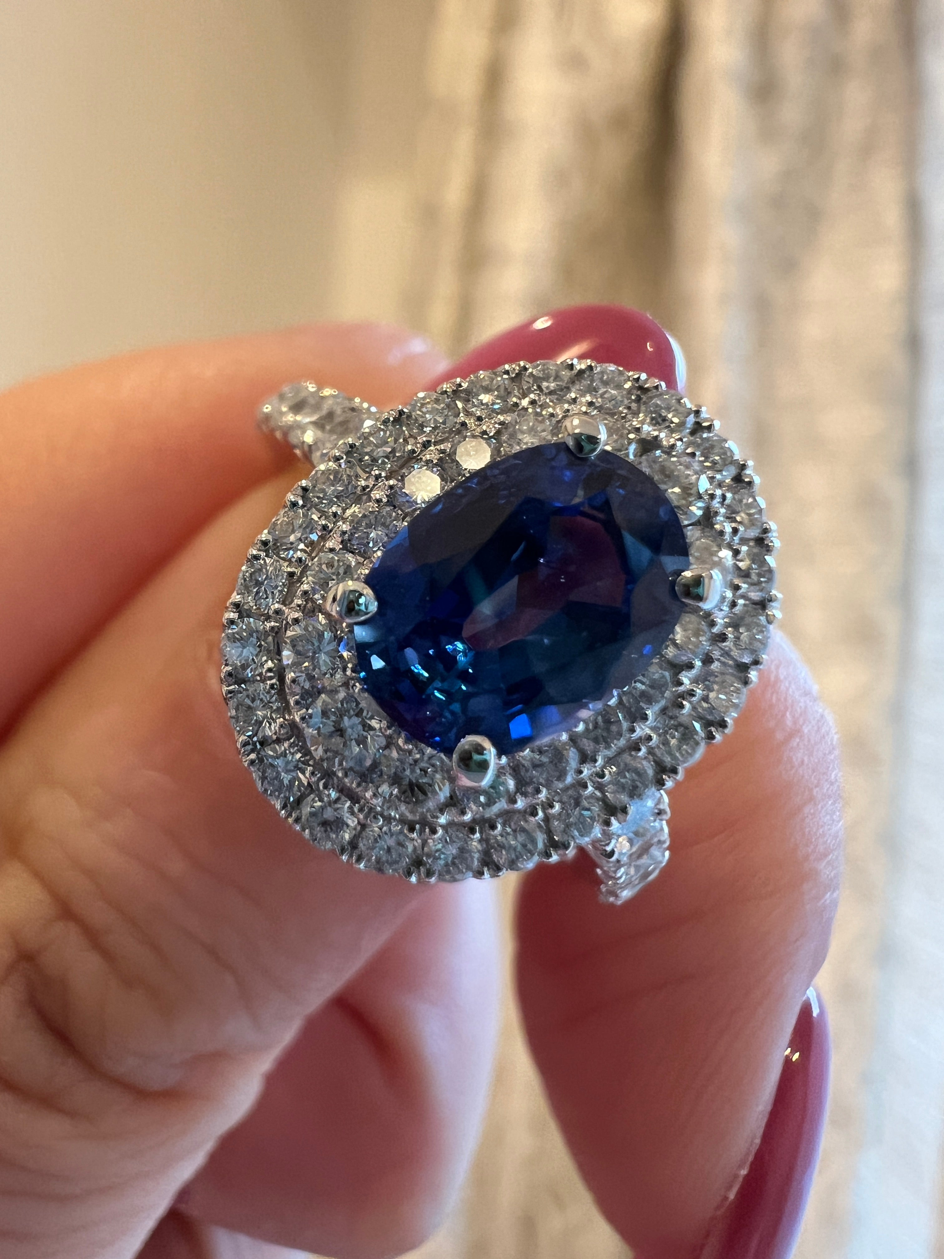 107-ファバン サファイア 中石1.6ct前後 PT OV リング〜ロイヤルブルーサファイア｜AYAKO SAKURAI（櫻井 彩子（サクライ アヤコ））公式通販サイト