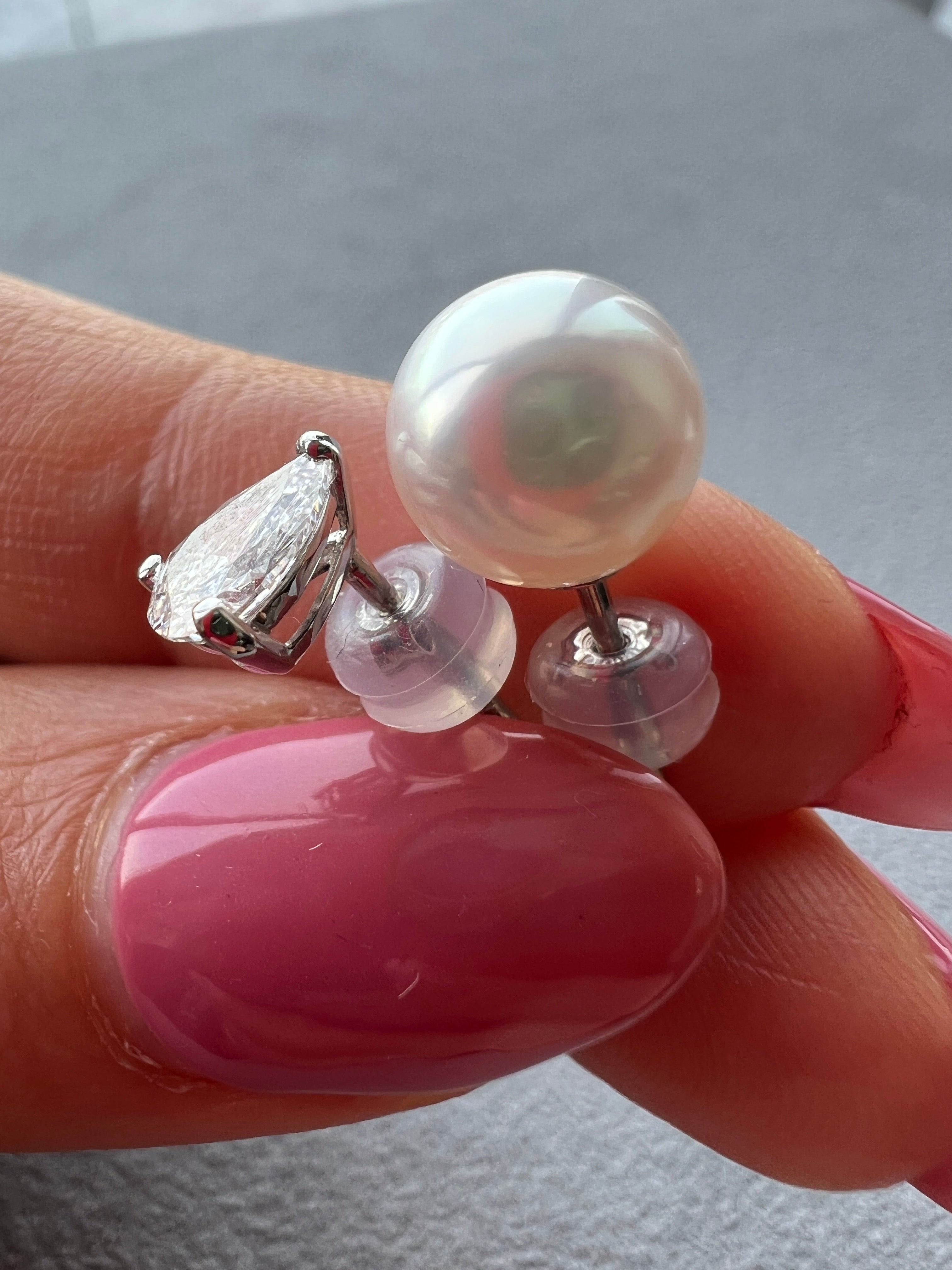 Basic quality》あこや真珠 ネックレス・ピアスセット 7.0－7.5mm