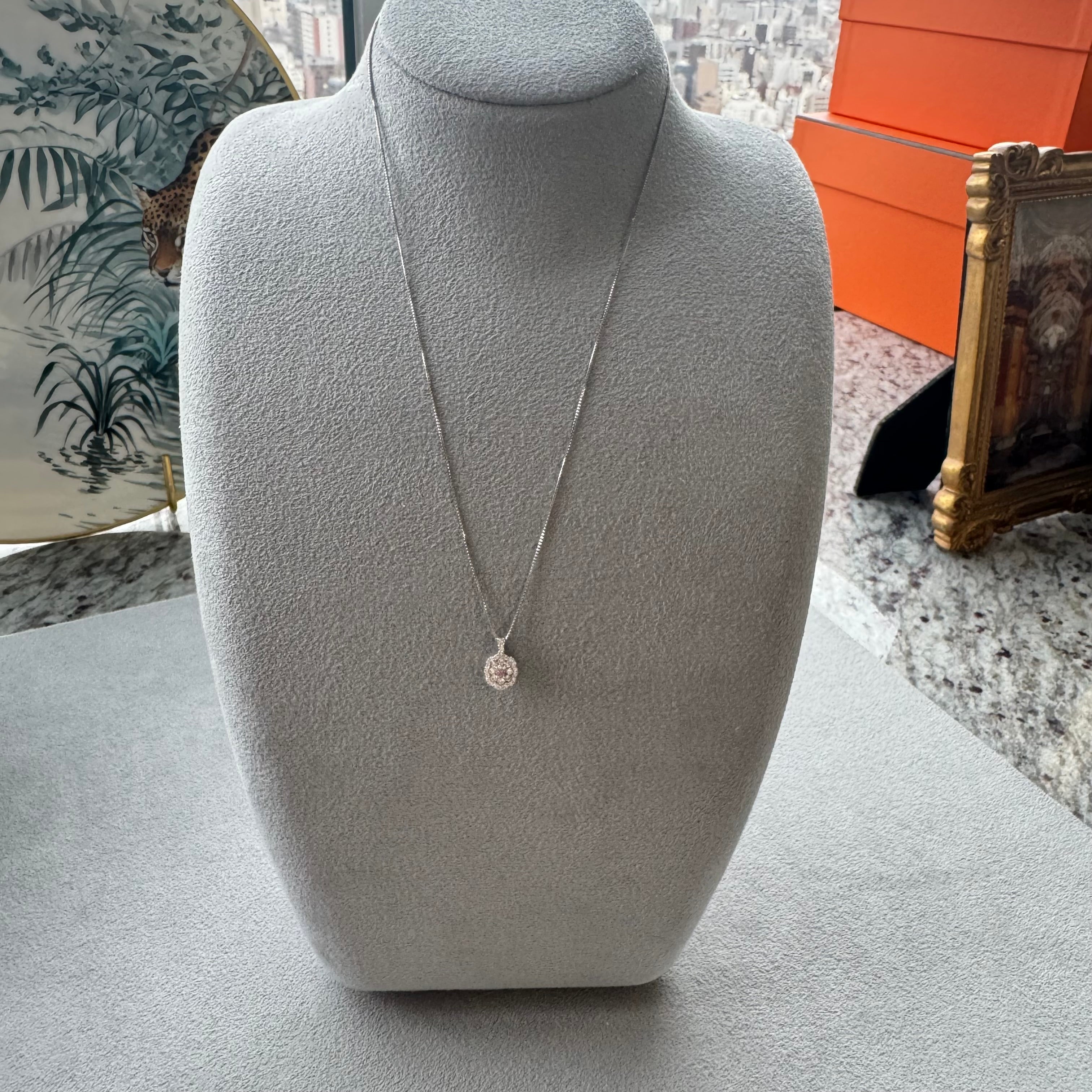 523-Fancy intence purple pink ダイヤ 0.06ct前後 OV PT ネックレス〜FIPP SI1~2 CGL｜AYAKO SAKURAI（櫻井 彩子（サクライ アヤコ））公式通販サイト