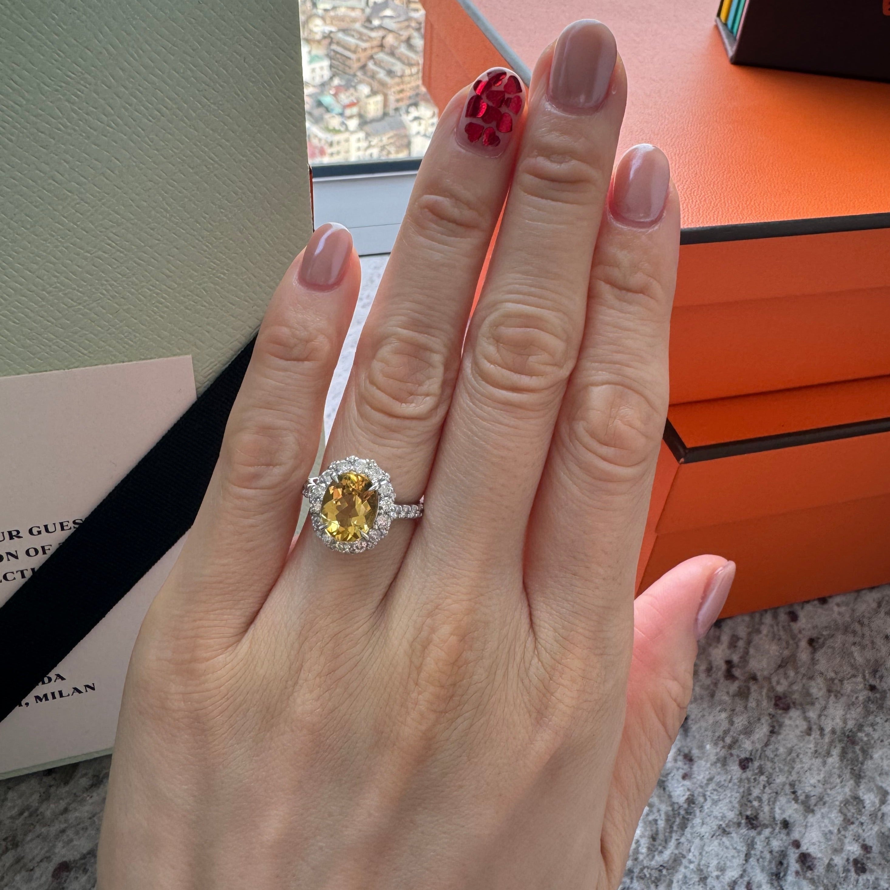 201-可愛い イエローベリルリング YB2.5ct前後 OV PT〜｜AYAKO SAKURAI（櫻井 彩子（サクライ アヤコ））公式通販サイト