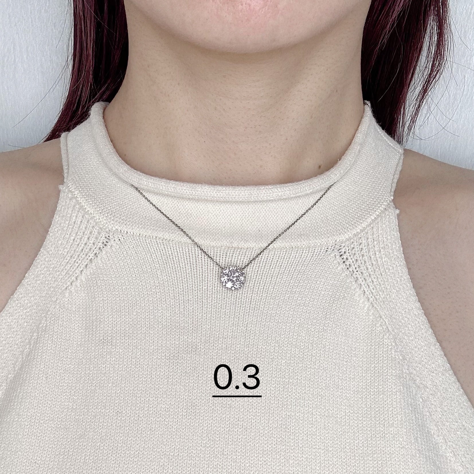 ［メメール］ネックレス ダイヤ