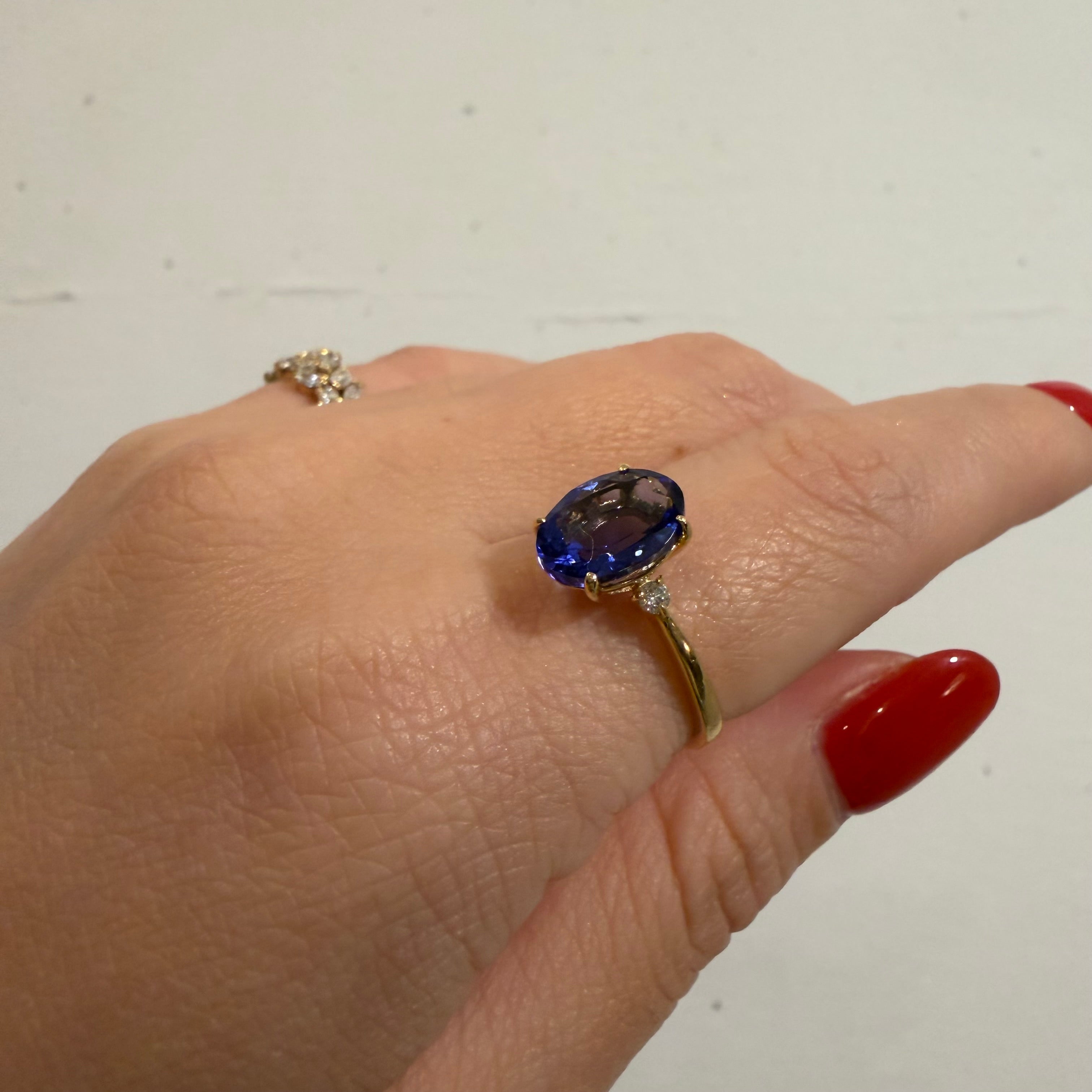 [新作/個数限定/BONBON］リング タンザナイト OV/EM