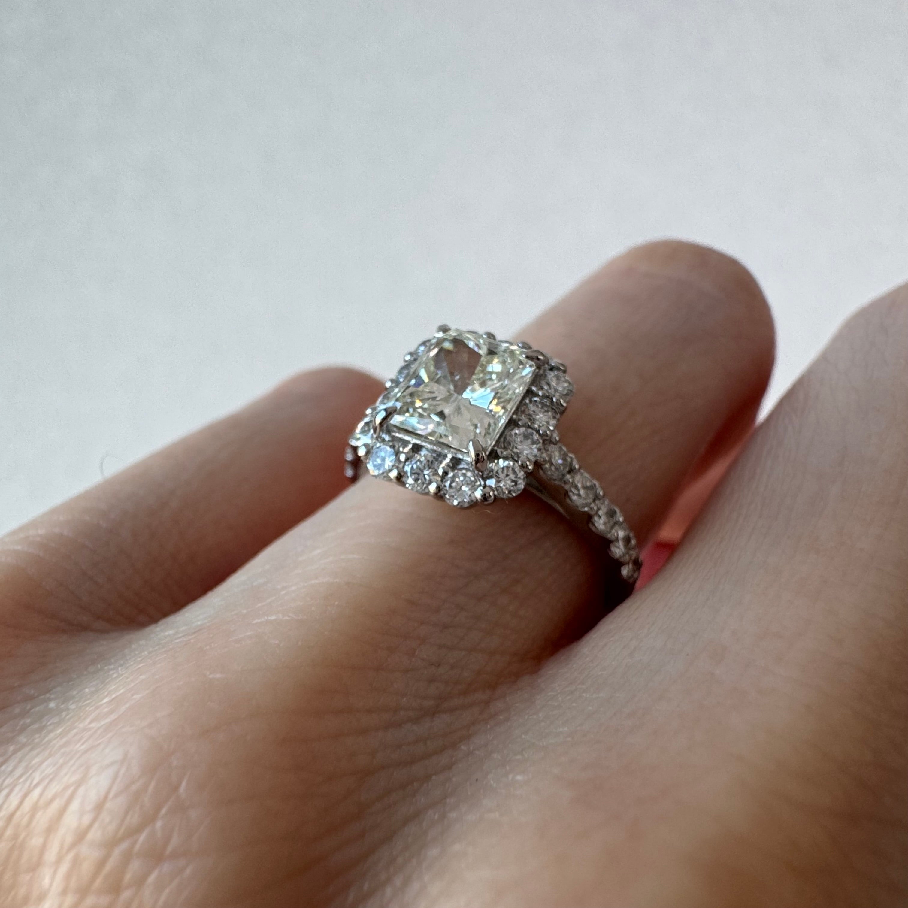 24［一点物］リング ダイヤ 1.1ct前後 EM PT