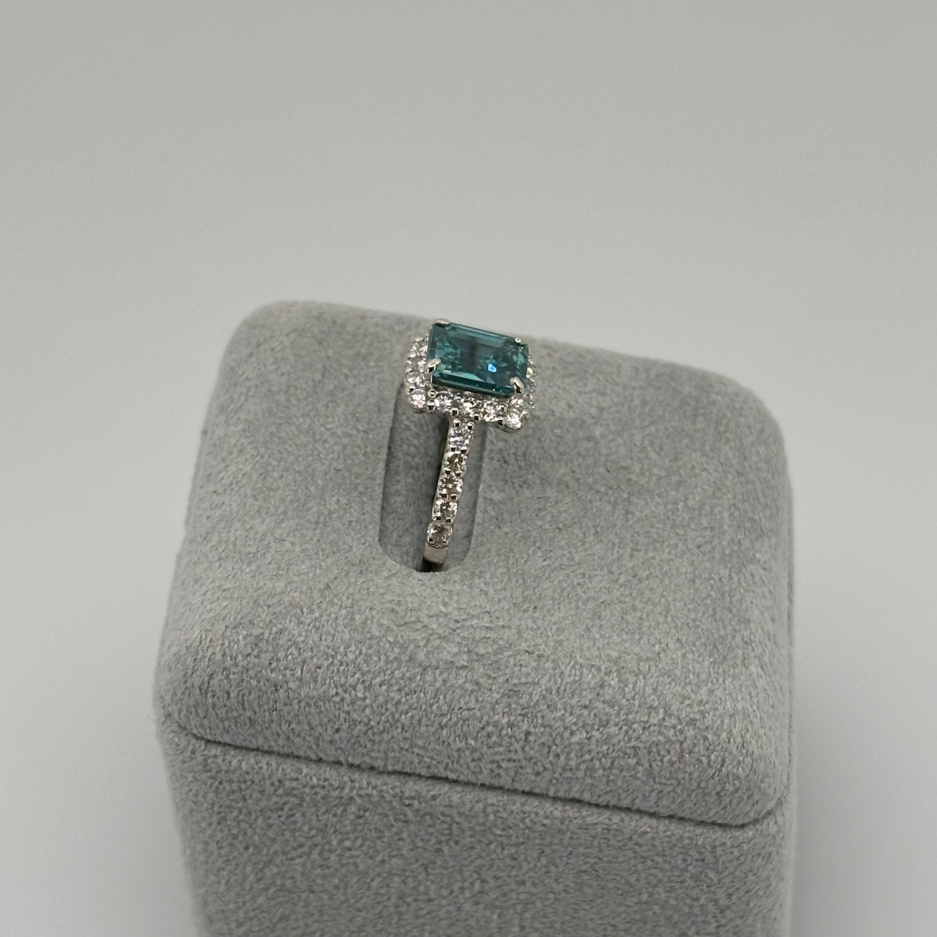 165［一点物］リング ジルコン 2.1ct前後 SQ PT