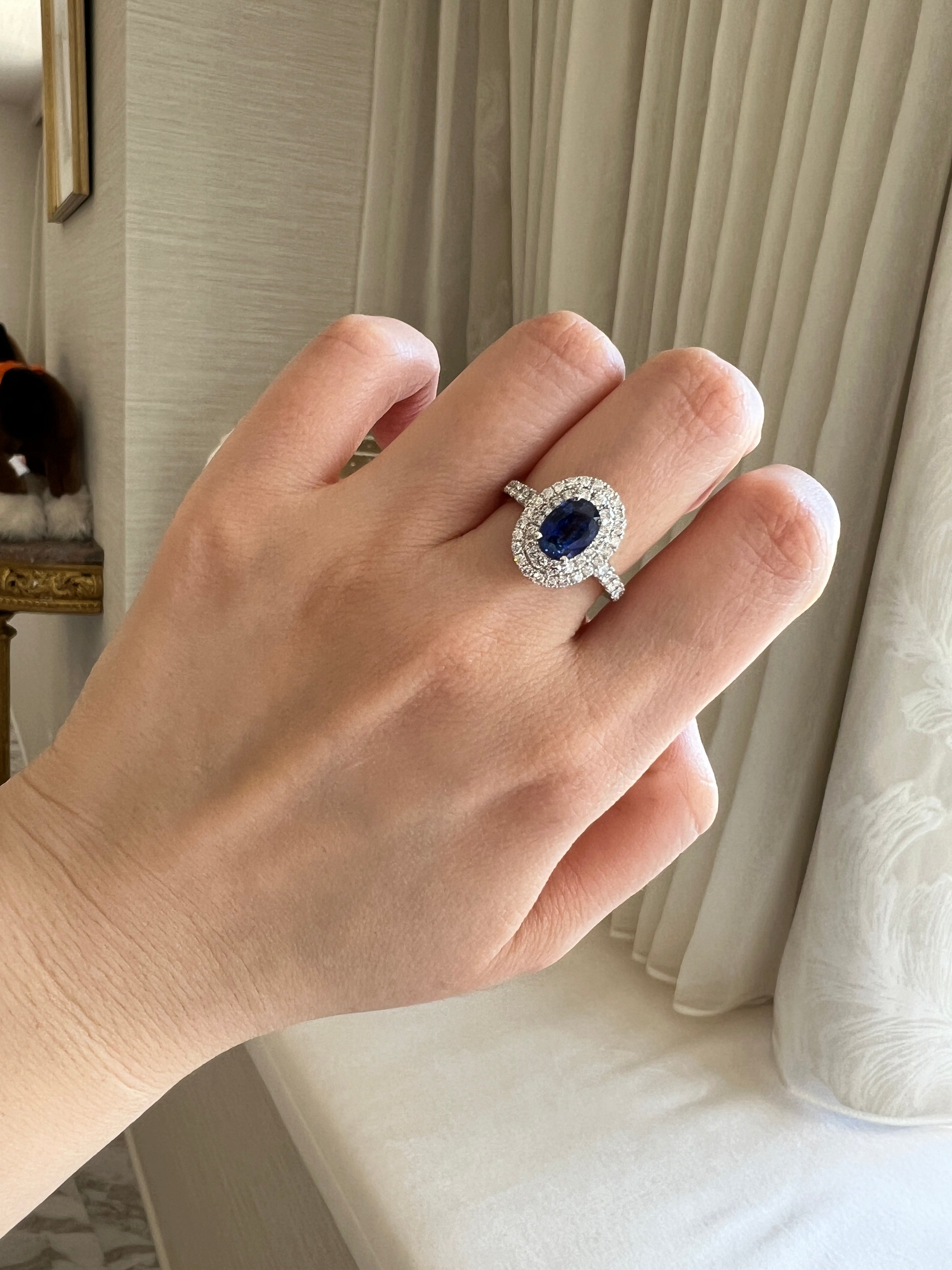 107-ファバン サファイア 中石1.6ct前後 PT OV リング〜ロイヤルブルーサファイア｜AYAKO SAKURAI（櫻井 彩子（サクライ アヤコ））公式通販サイト