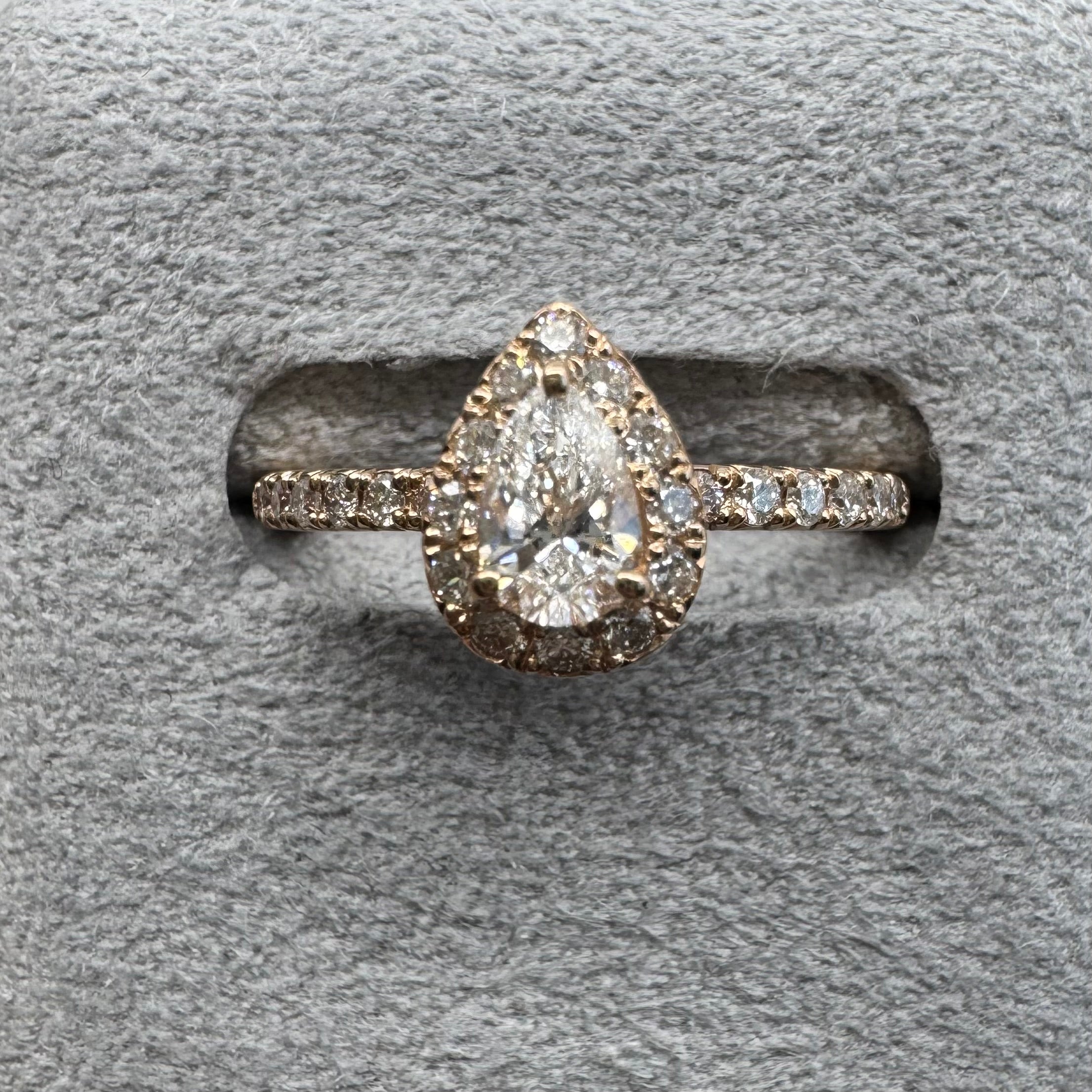 25［一点物/オルコス］リング ダイヤ 0.3ct PS PT K18YG K18PG