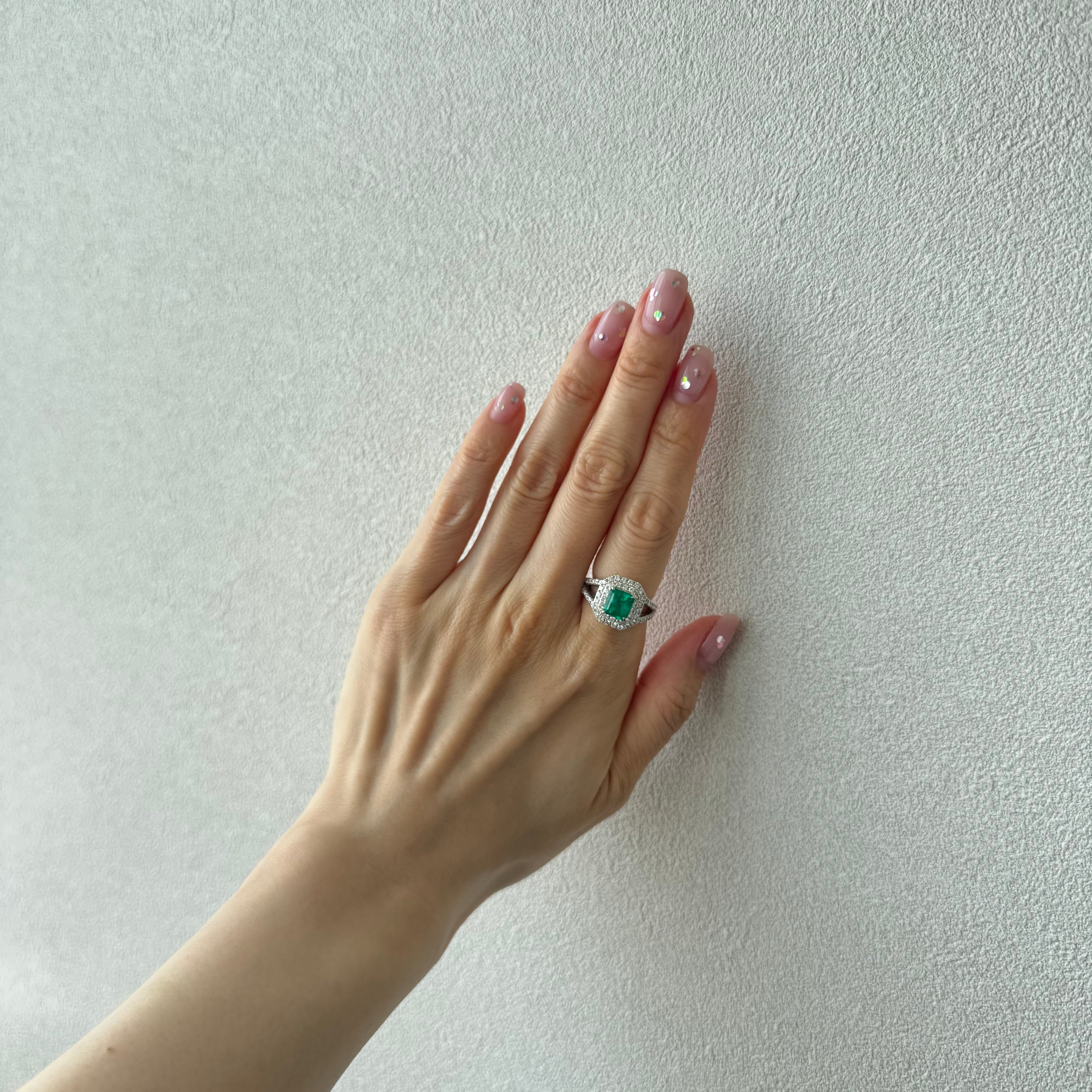 3［一点物］リング エメラルド 1.6ct SQ PT