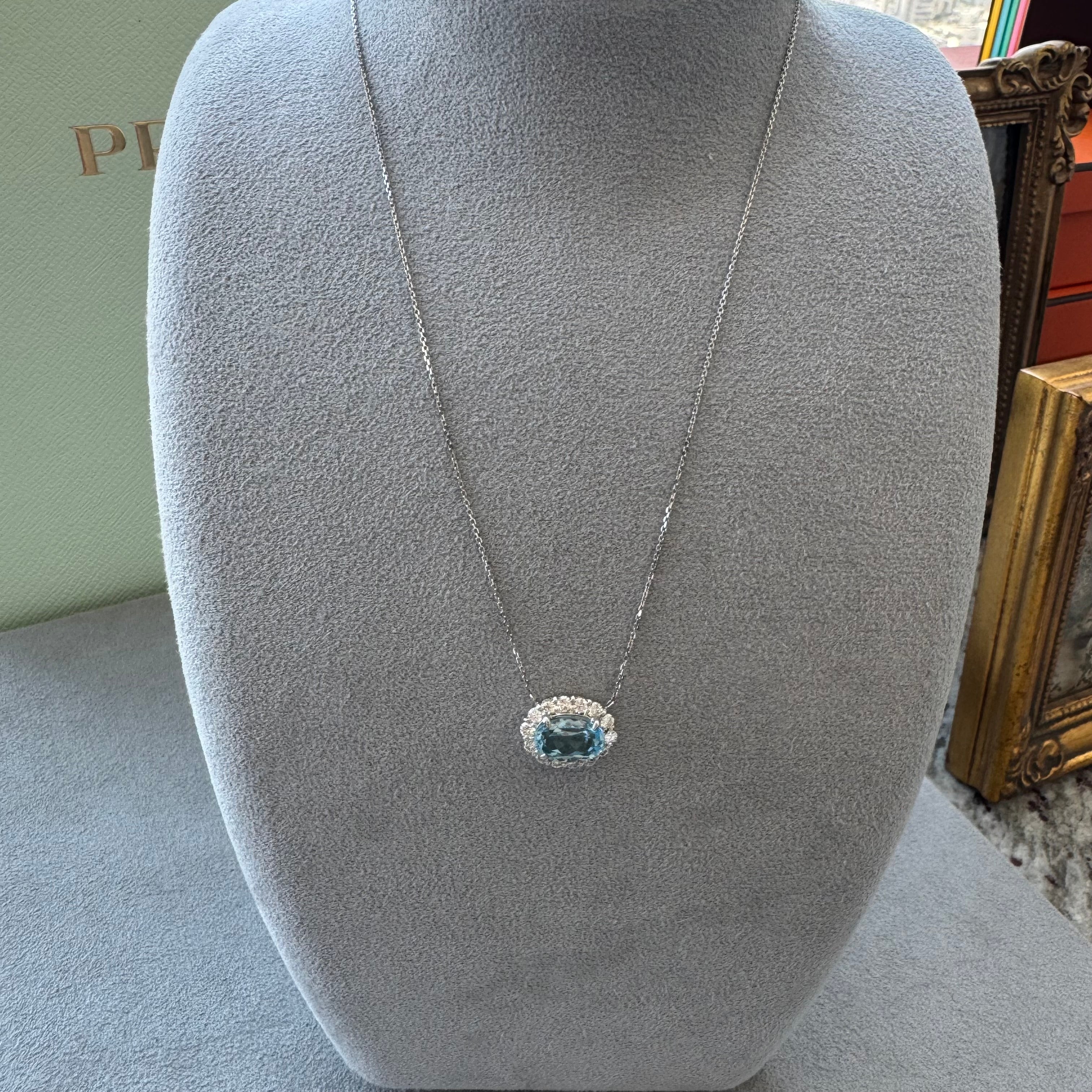 536-綺麗 アクアマリンネックレス中石AQ2.7ct前後 OV PT｜AYAKO SAKURAI（櫻井 彩子（サクライ アヤコ））公式通販サイト