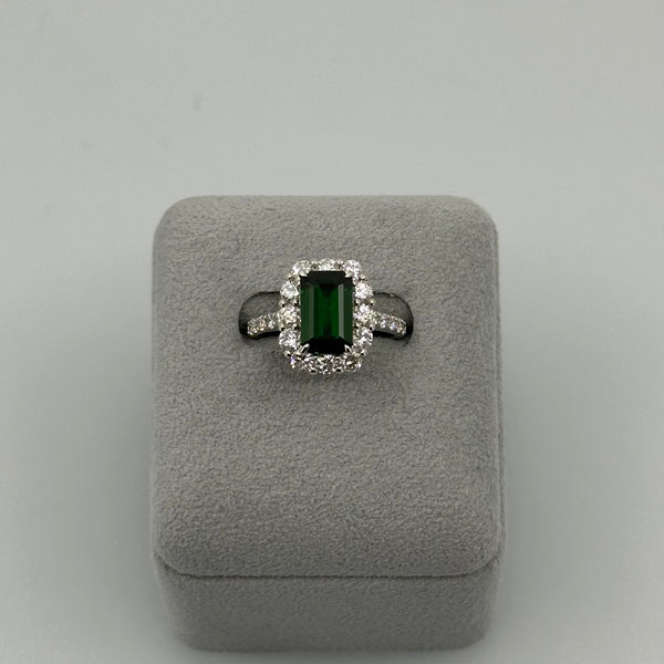 断捨離中ageteグリーン系 色石リング 美品 74［一点物］リング グリーンガーネット0.5ct QS PT – AYAKO