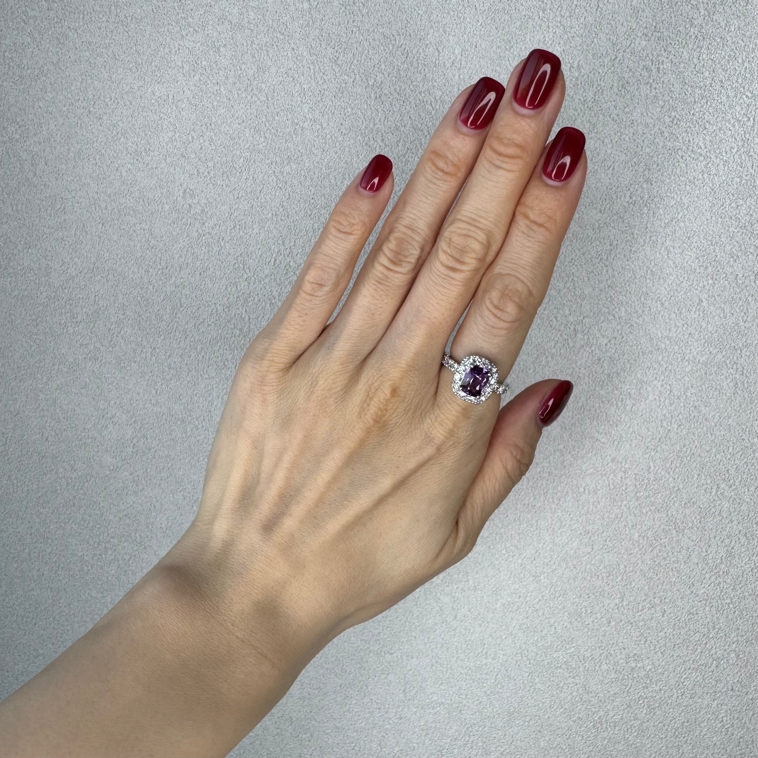 126［一点物］リング パープルサファイア 2.6ct SQ PT