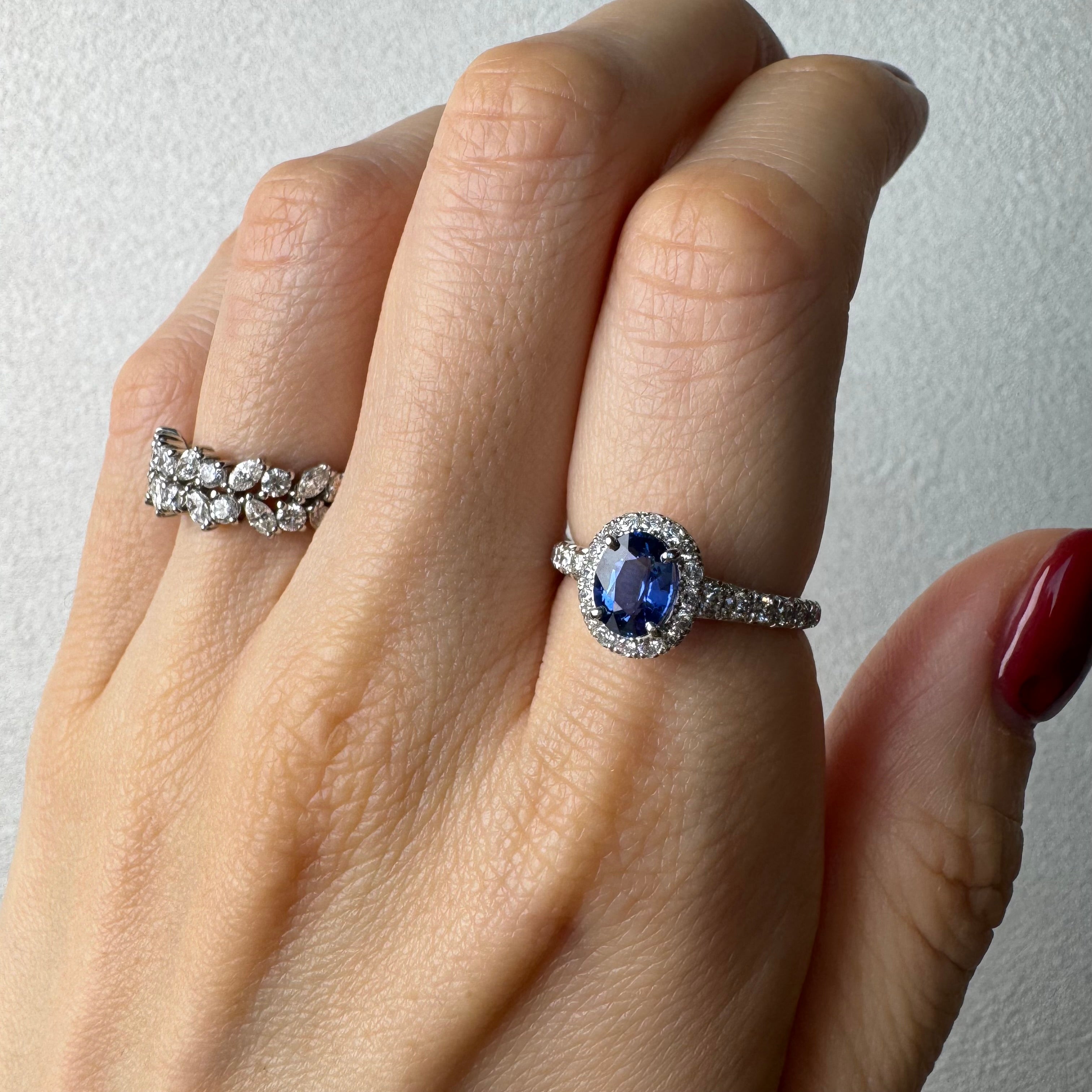 111［一点物］リング ブルーサファイア 1.0ct前後 OV PT