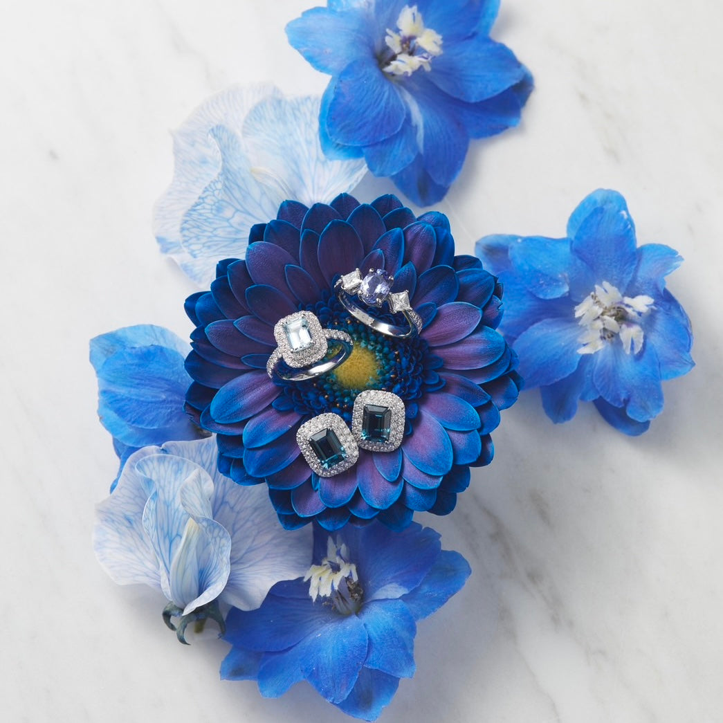 ヴォワール] リング ロンドンブルートパーズ/アクアマリン