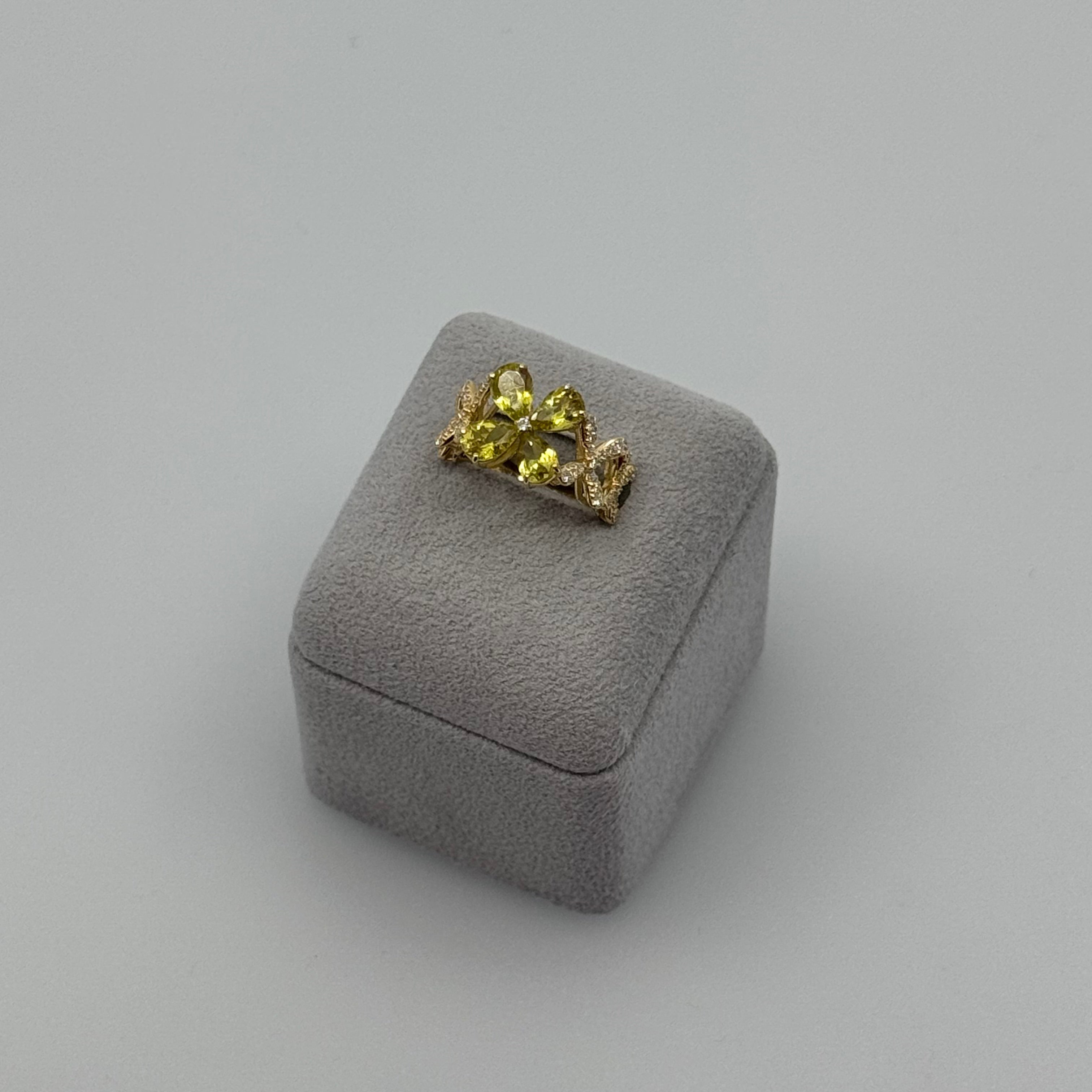 ［クロシェ］リング カナリートルマリン 2ct PS