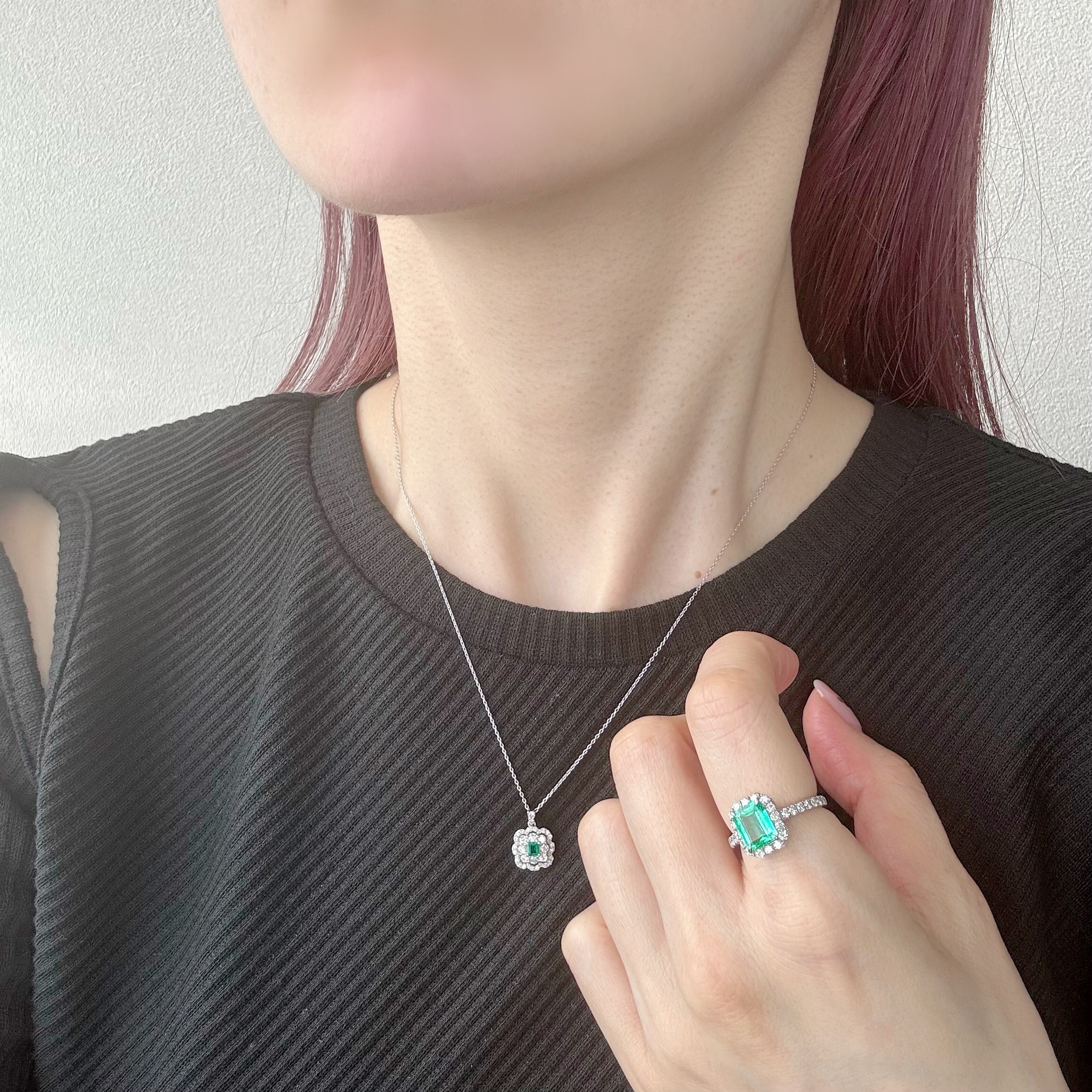 25［一点物］リング エメラルド 1.2ct SQ PT