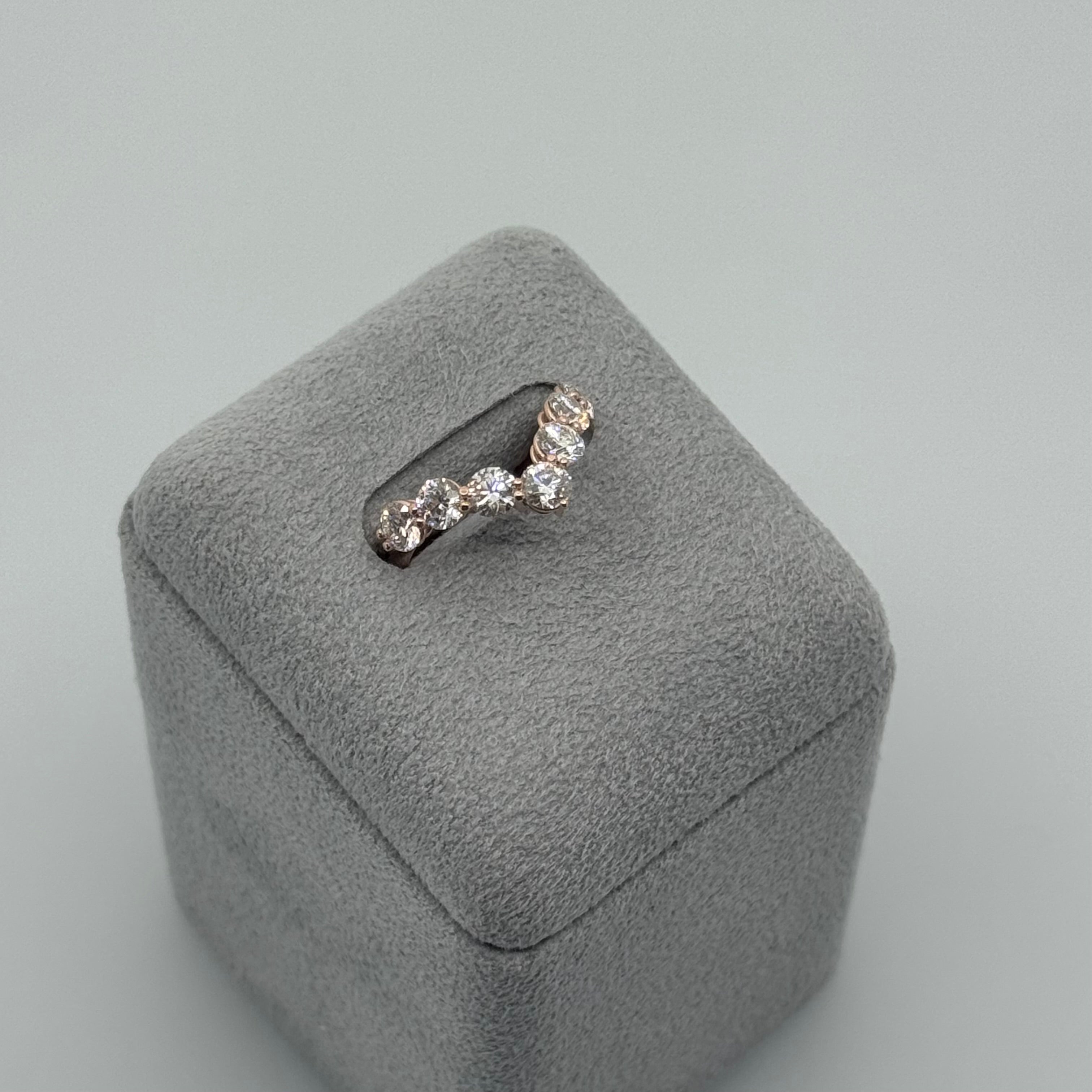 ［パピヨン］リング ダイヤ 1pc0.2ct×7pc