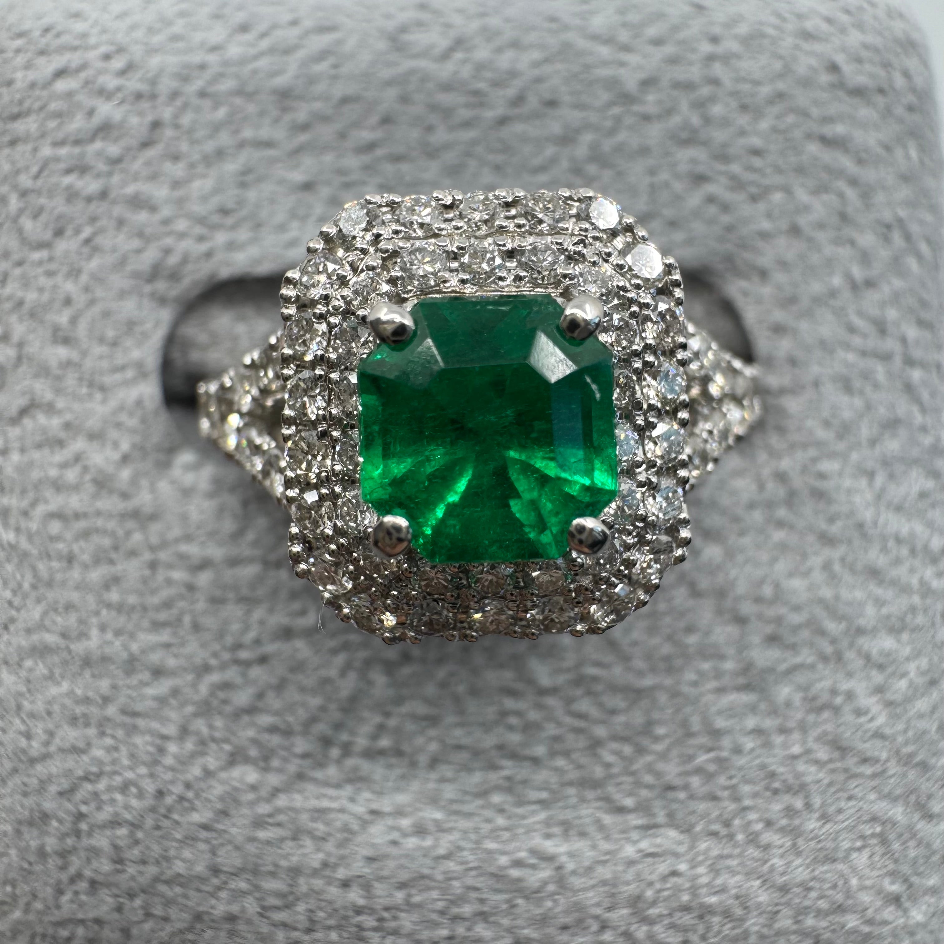 5［一点物］リング エメラルド 1ct SQ PT