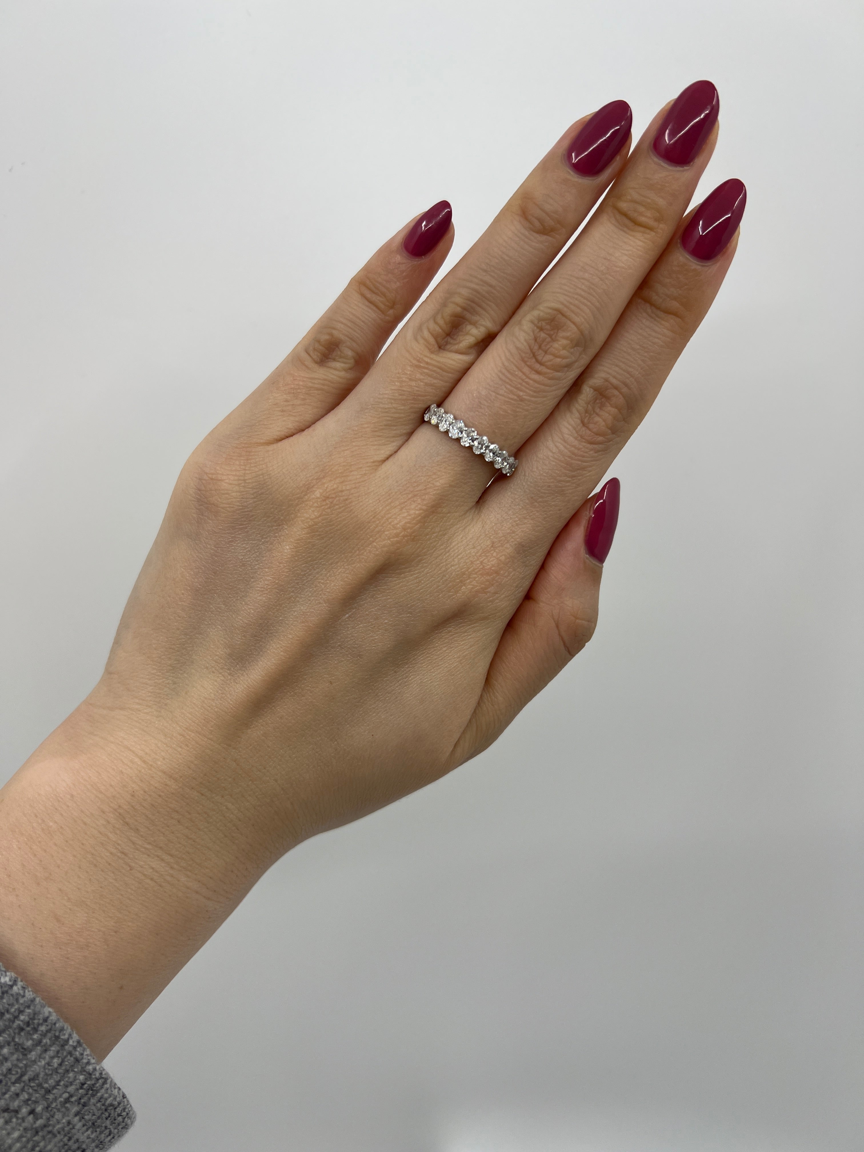 ［グレンヌ/ハーフエタニティ］リング ダイヤ 1pc0.1ct×10pc OV