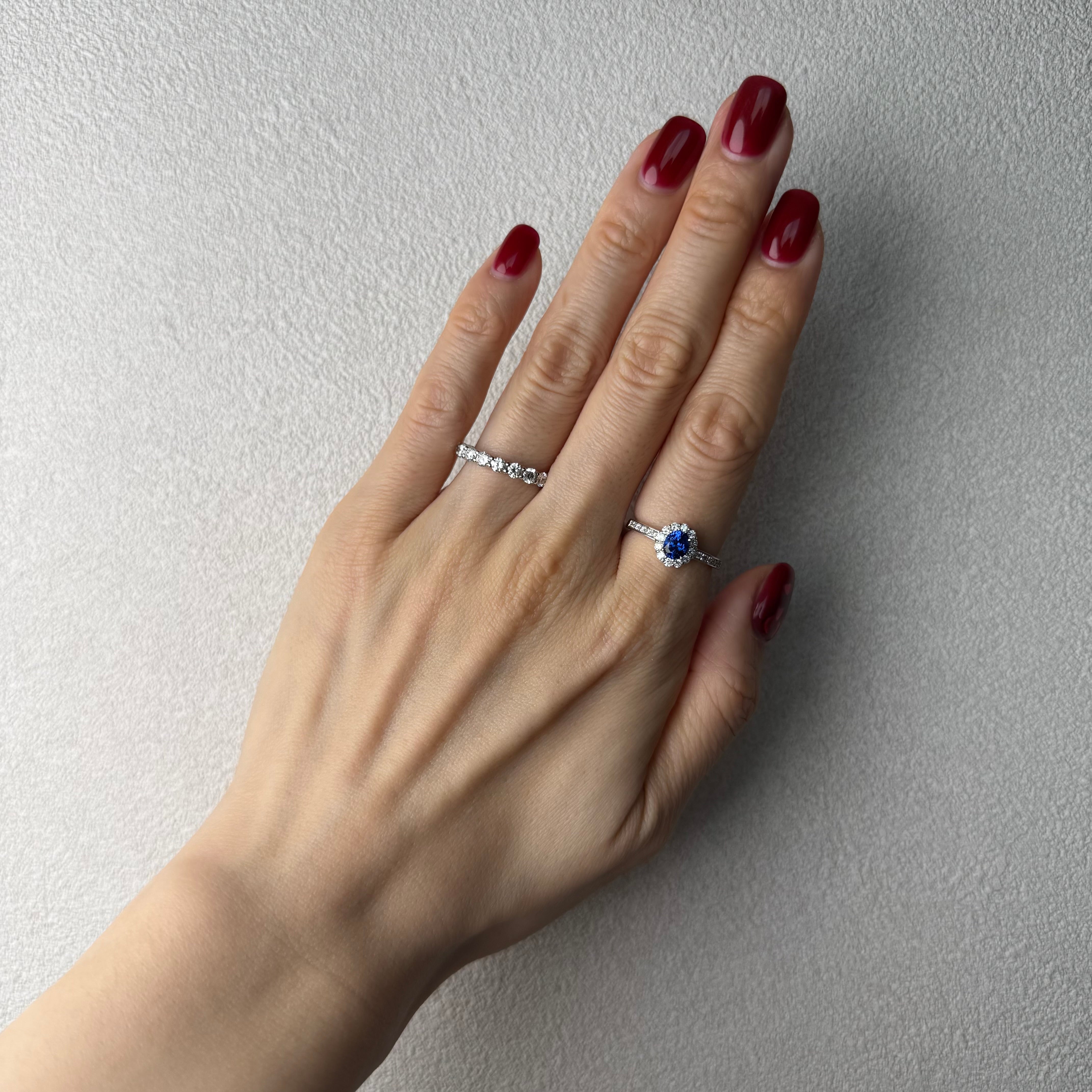 104［一点物］リング ブルーサファイア 0.7ct前後 OV PT