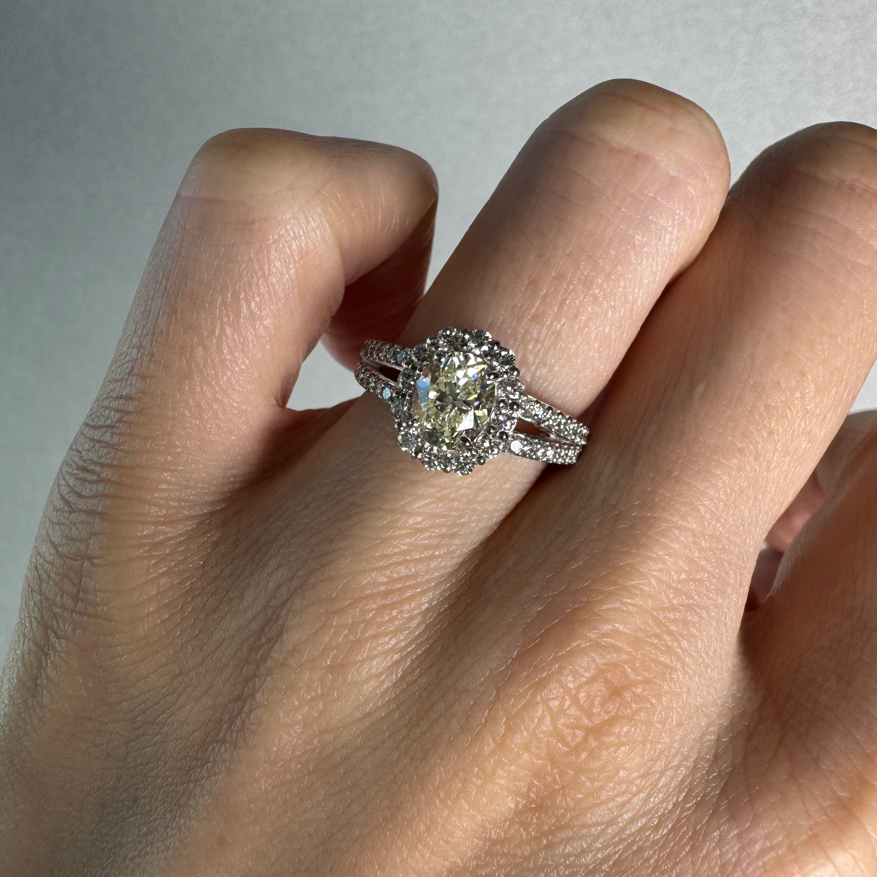 12［一点物］リング ダイヤ 1.0ct前後 OV PT