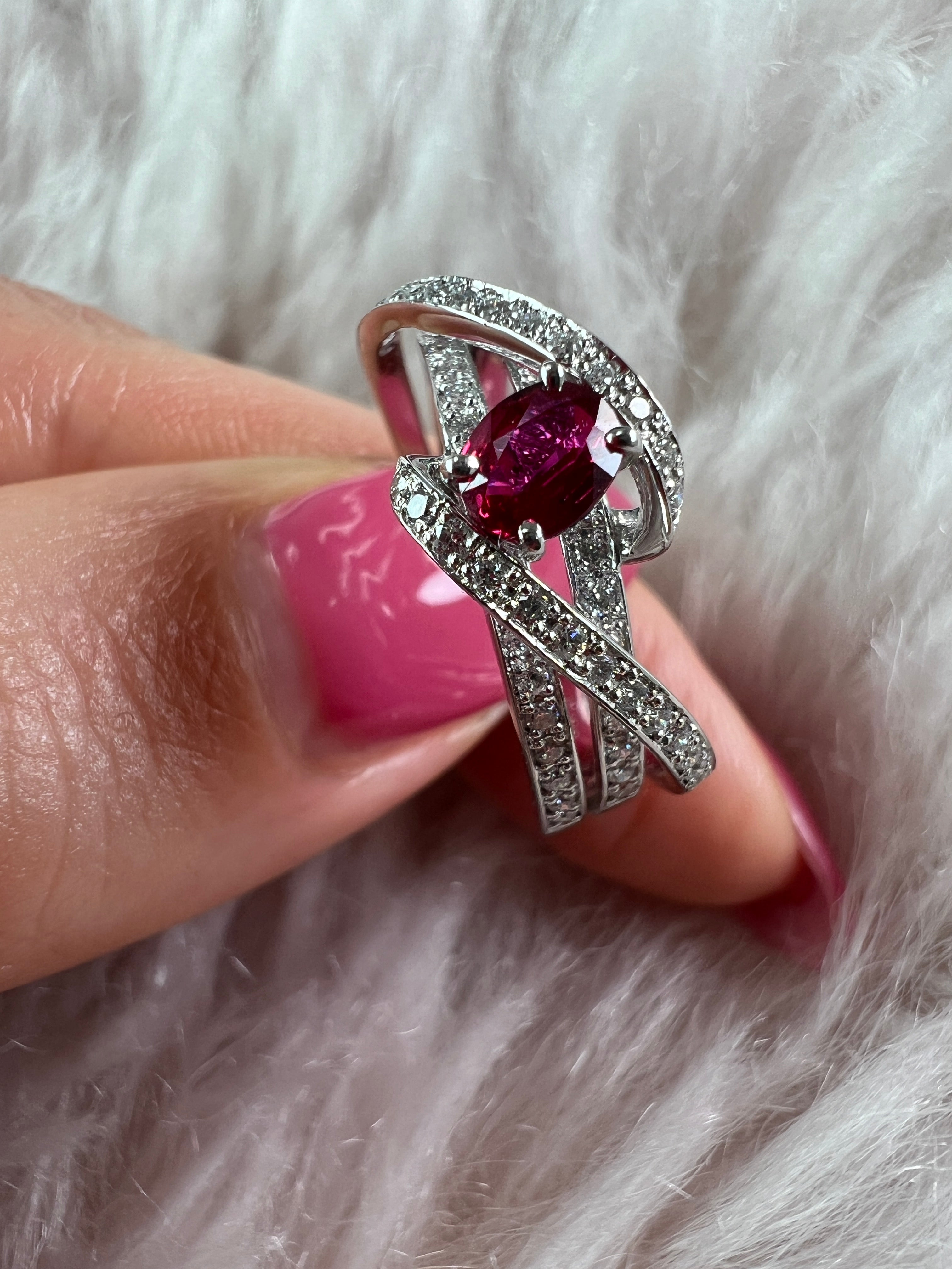 ルビーの水遊び