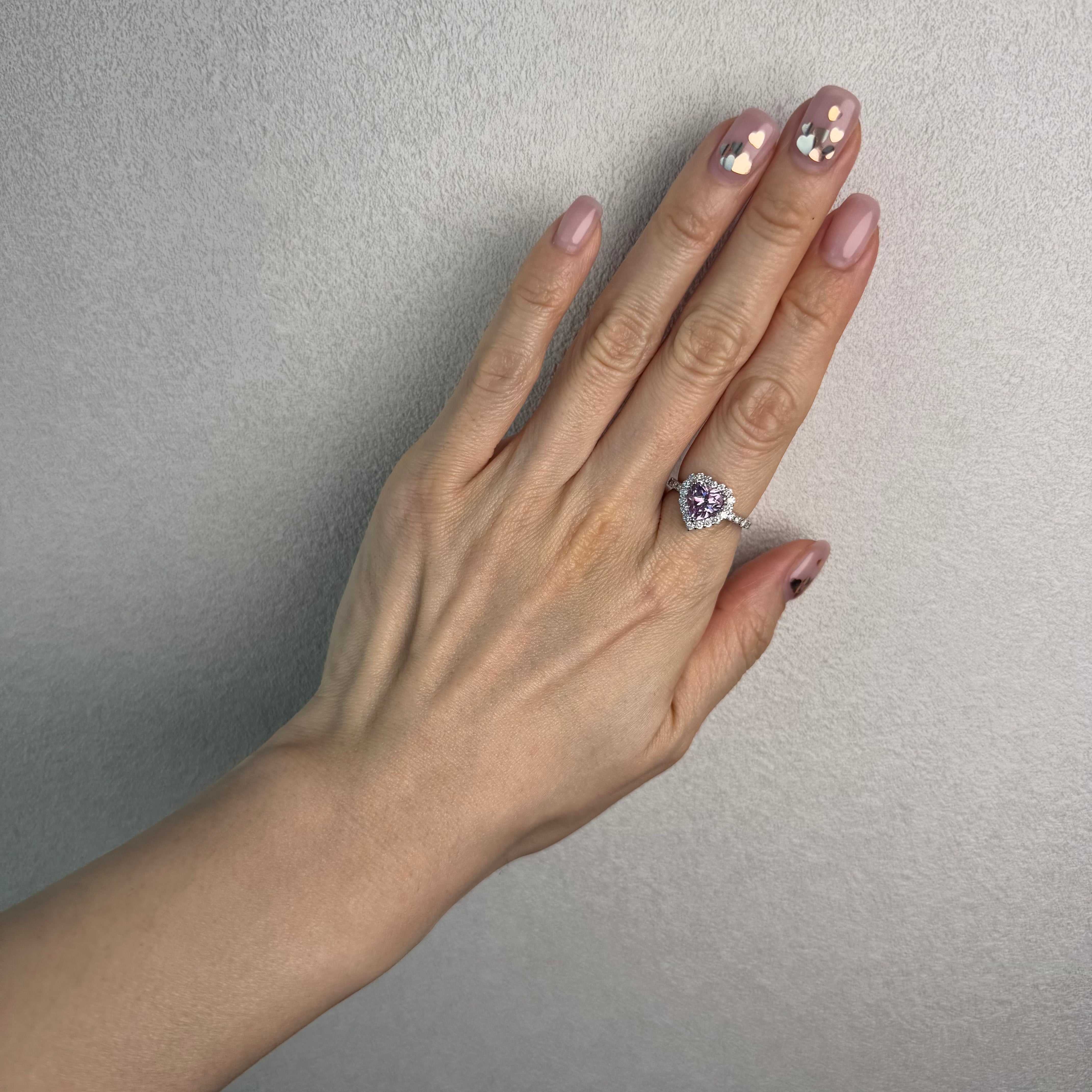 ［一点物/ライラック］リング クンツァイト 2ct HS PT