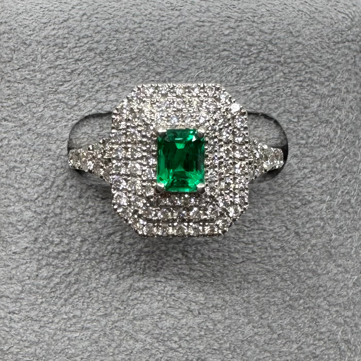 13［一点物/アドラーブル］リング エメラルド 0.4ct前後 SQ PT