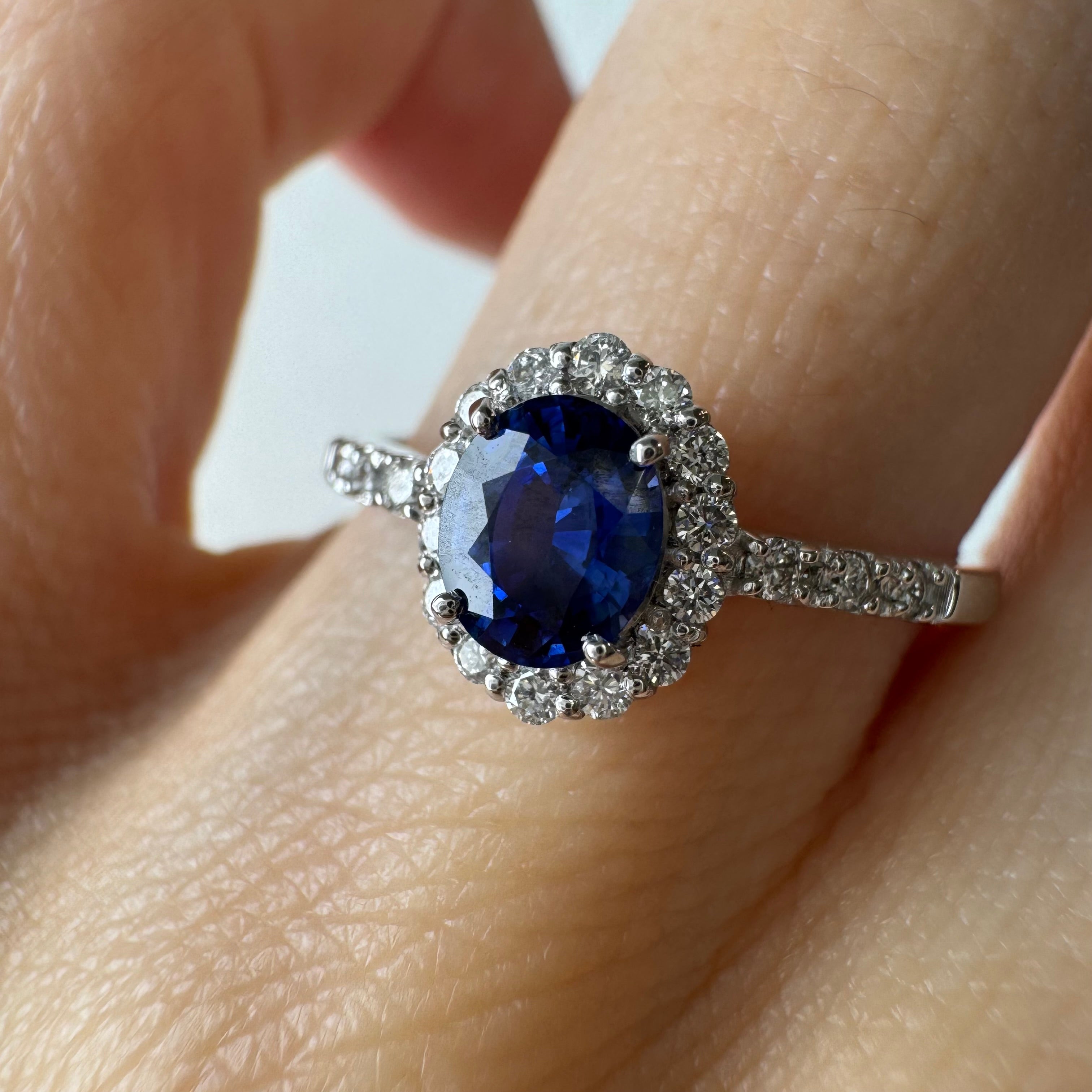 103［一点物］リング ブルーサファイア 0.5ct前後 OV PT