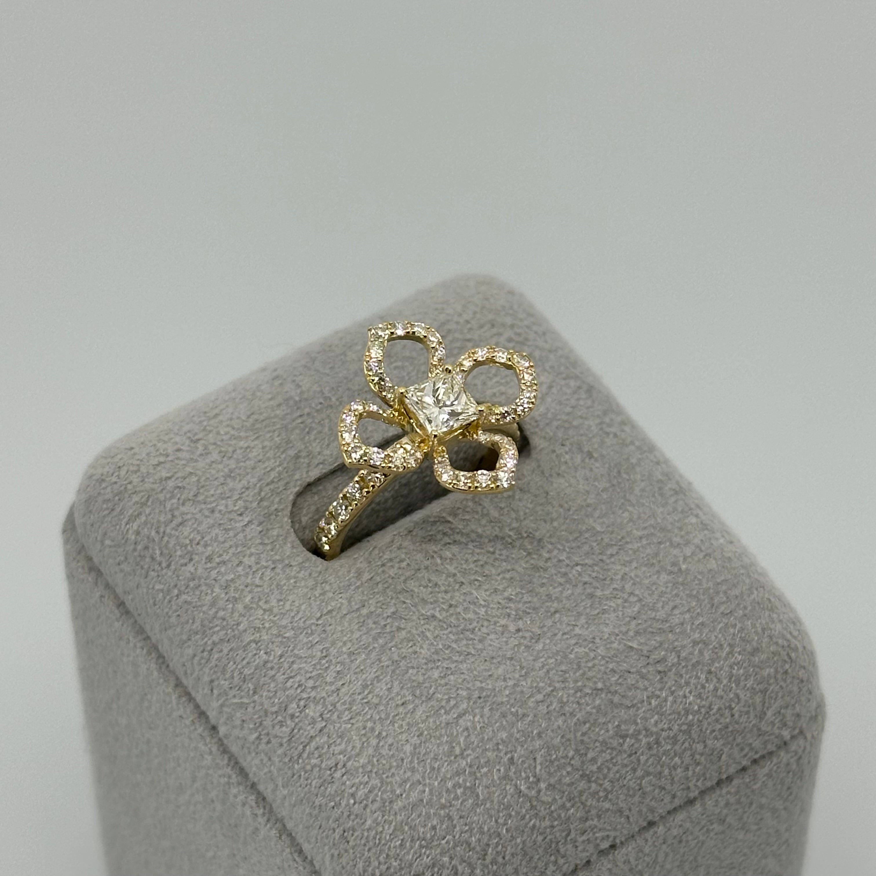 ［新作/ハナミズキ］リング ダイヤモンド