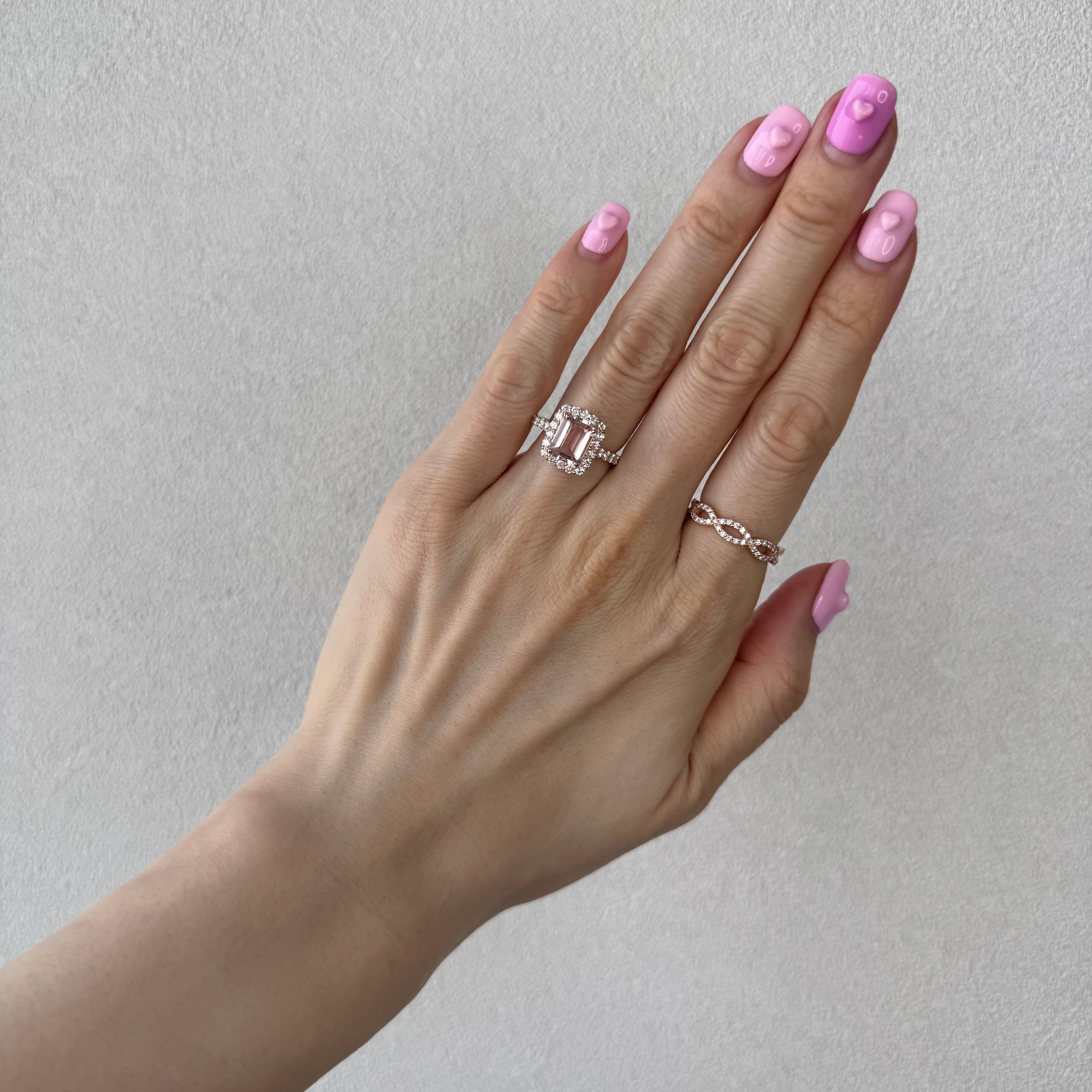 ［春色の夢］リング モルガナイト