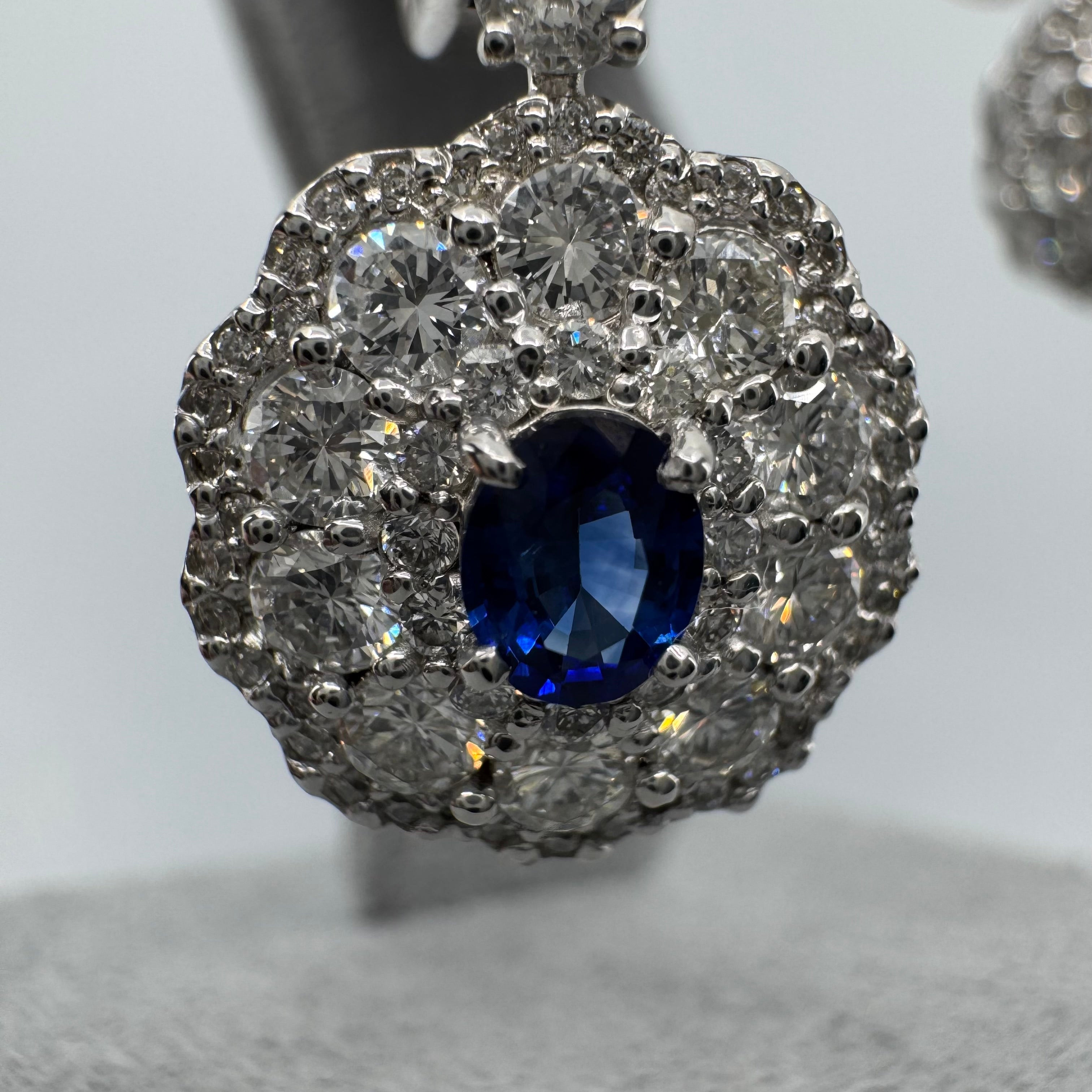 ［ダリアの羽］ピアス ブルーサファイア