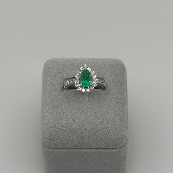 49［一点物］リング エメラルド 1.5ct PS PT – AYAKO SAKURAI（櫻井