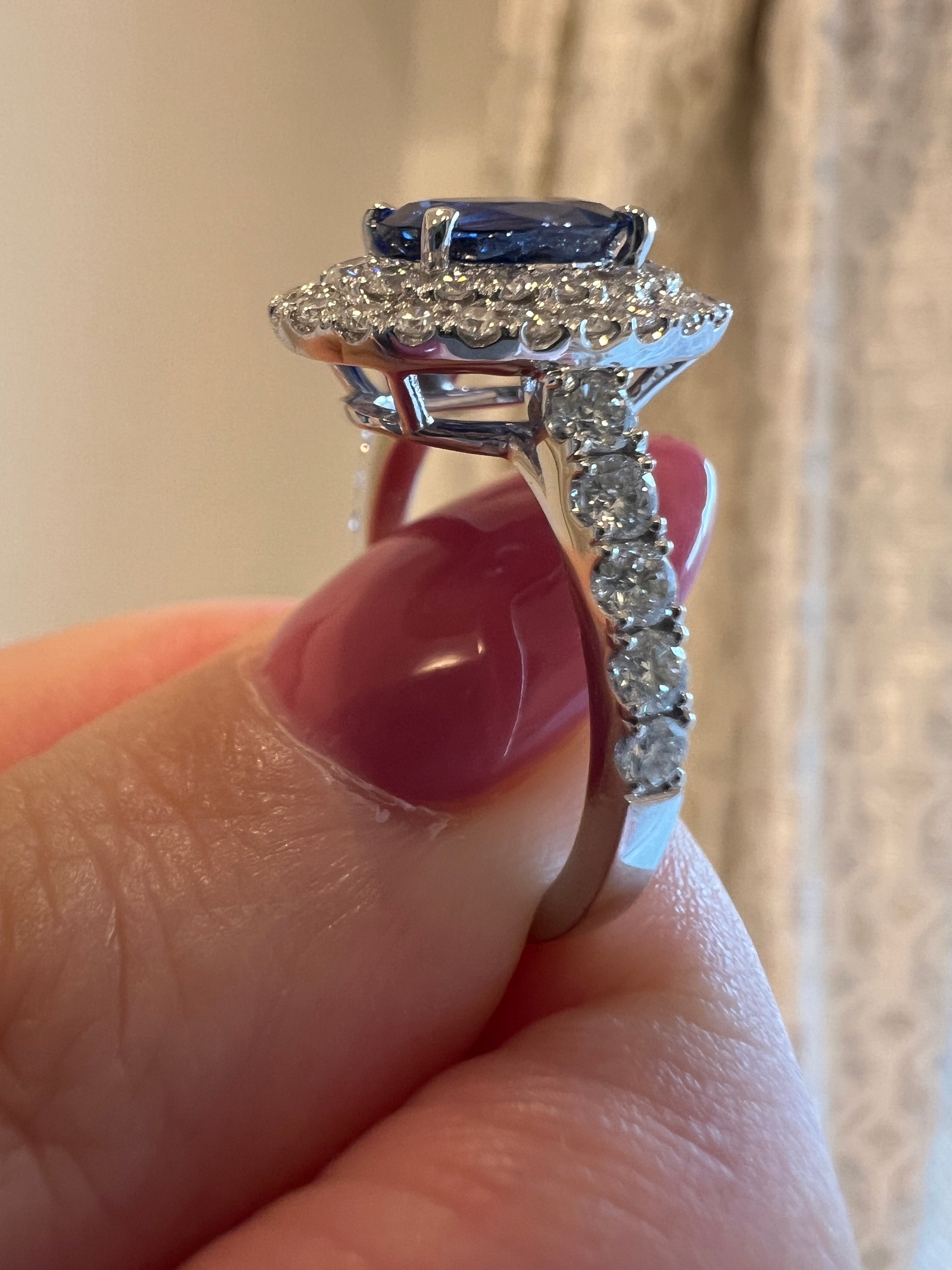 107-ファバン サファイア 中石1.6ct前後 PT OV リング〜ロイヤルブルーサファイア｜AYAKO SAKURAI（櫻井 彩子（サクライ アヤコ））公式通販サイト