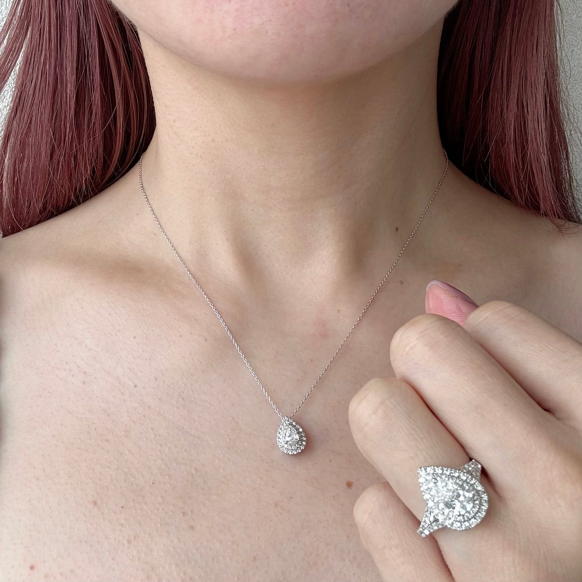 アドラーブル ダイヤ 中石0.3ct前後 PS PT ネックレス〜G SI2 CGL