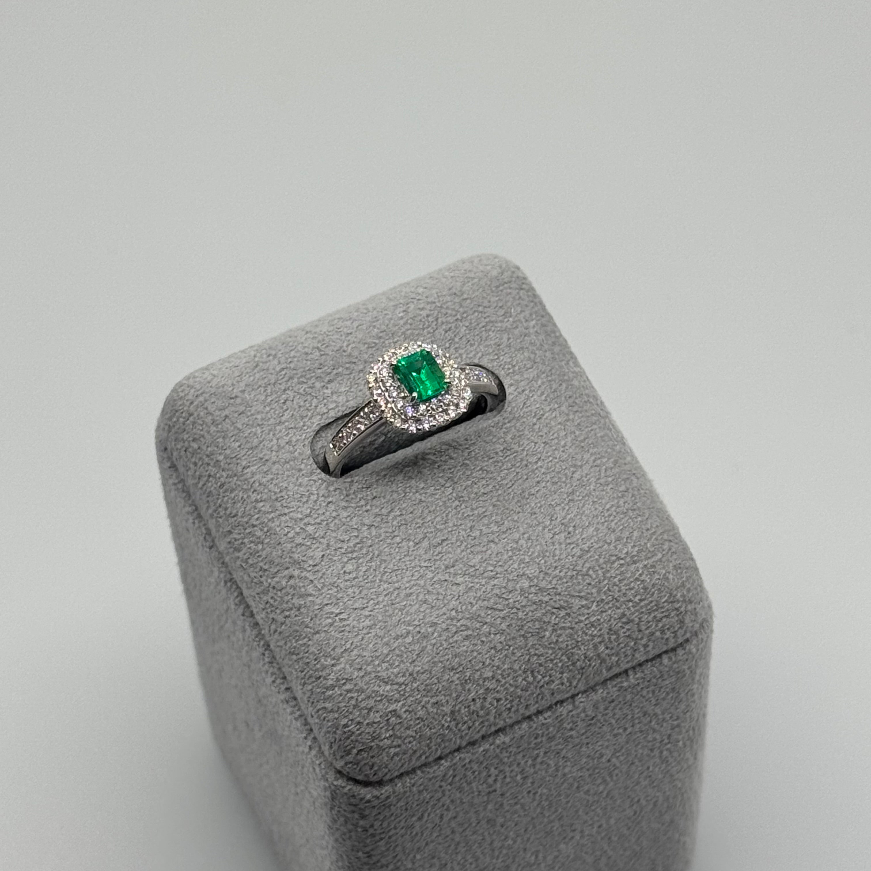 24［一点物］リング エメラルド 0.4ct前後 SQ PT