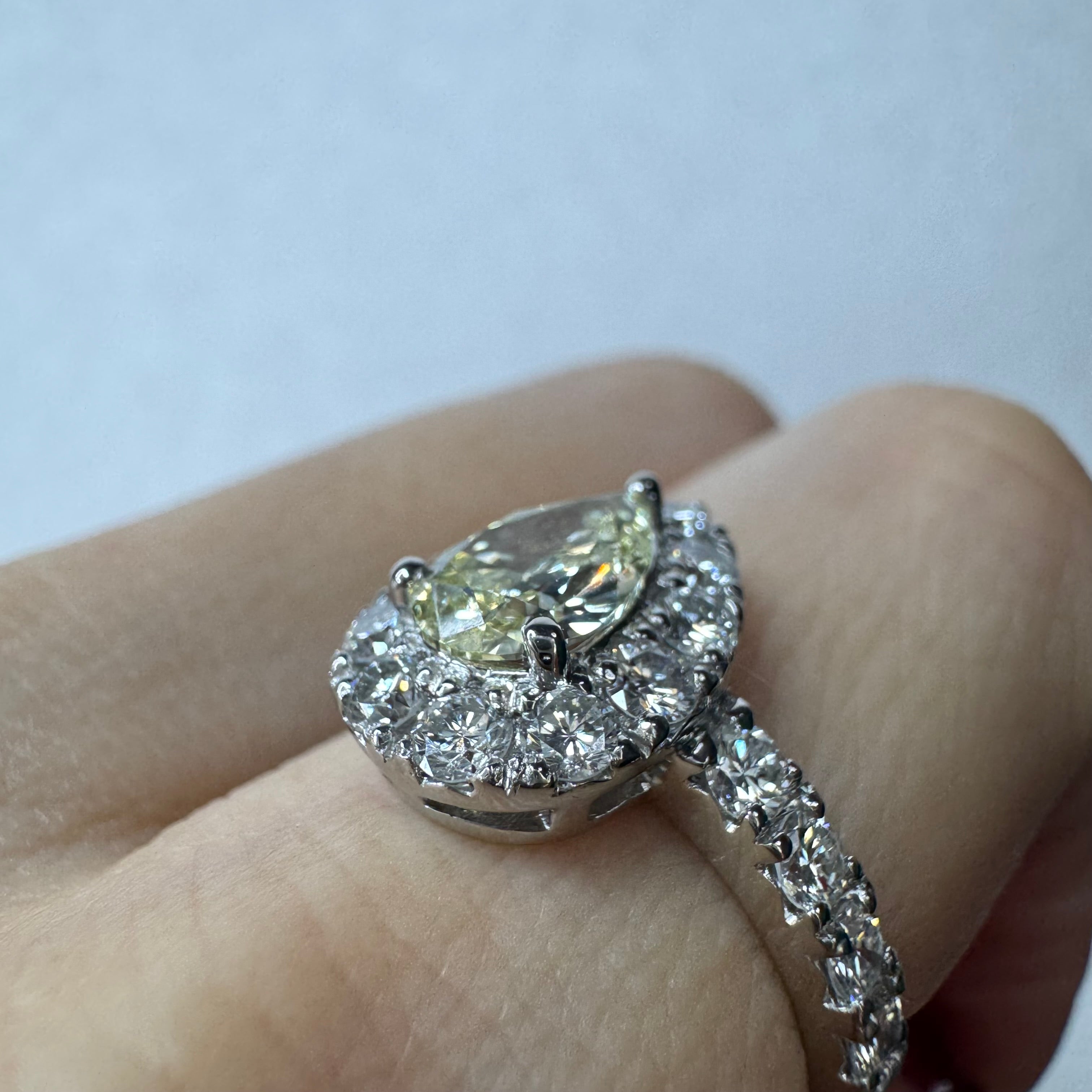 16［一点物］リング ダイヤ 0.9ct PS PT