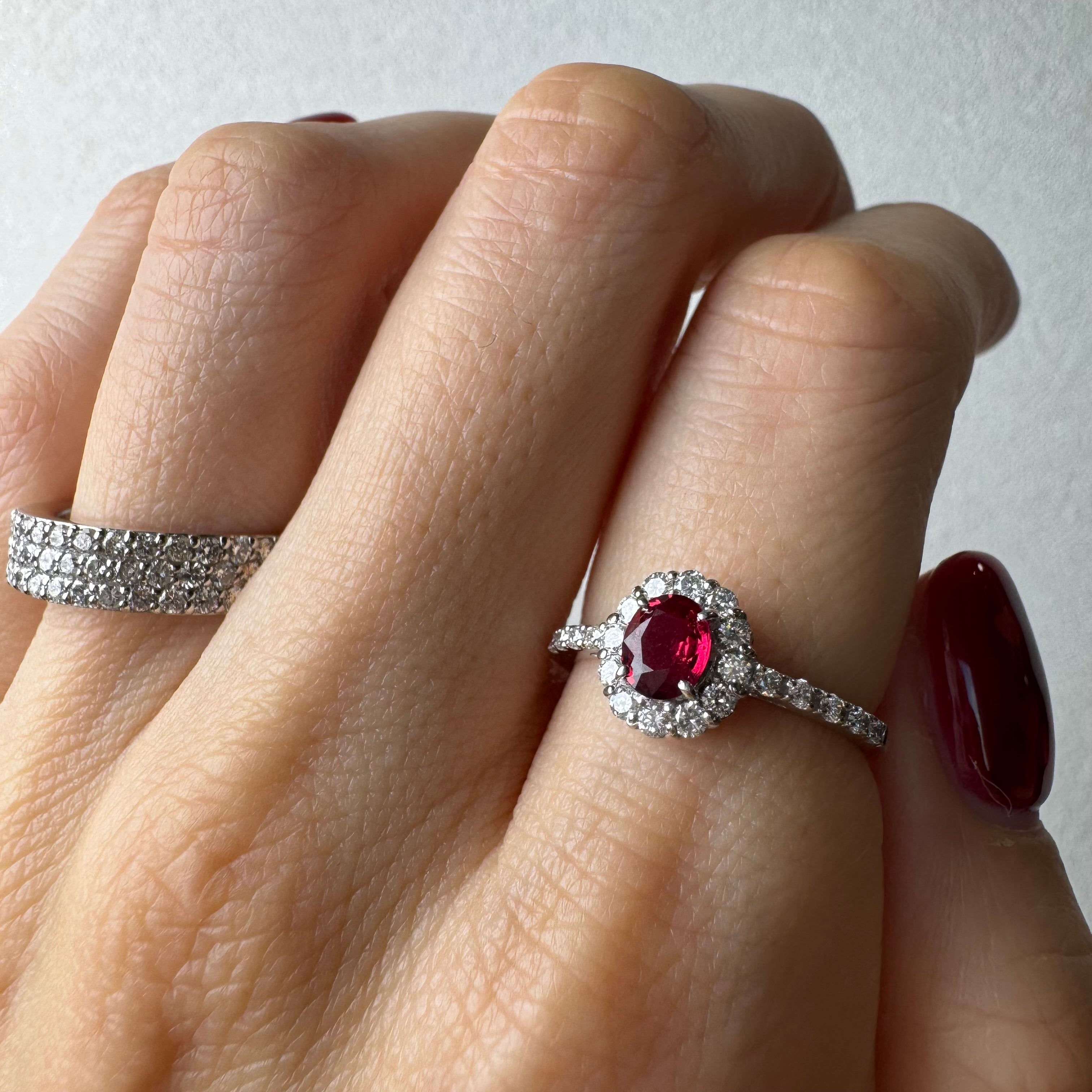 83［一点物］リング ルビー 0.4ct前後 OV PT