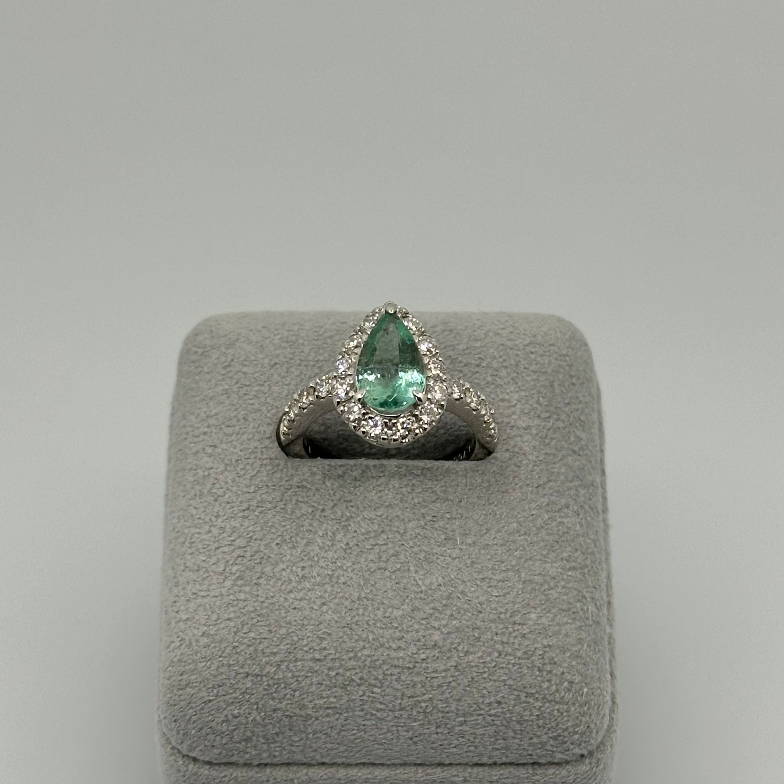 164［一点物］リング パライバトルマリン 1.7ct PS PT